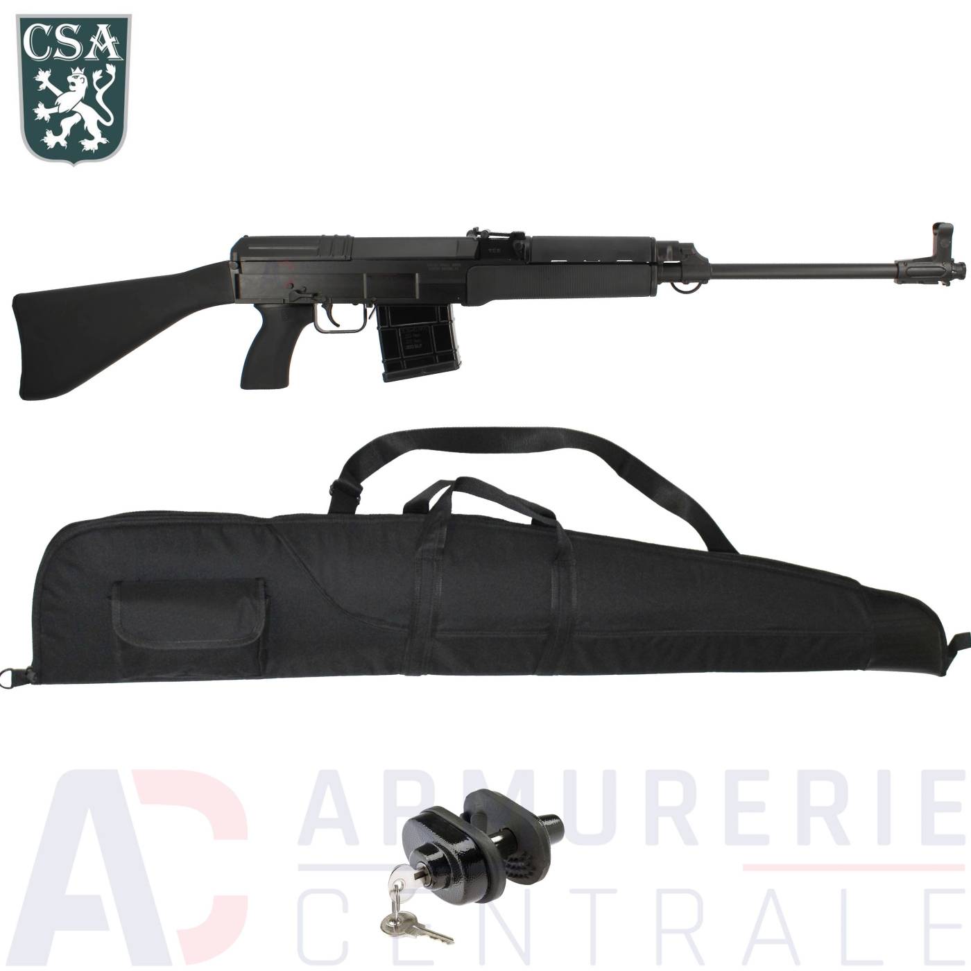 Carabine CSA VZ-58 Sporter Rifle r&eacute;p&eacute;tition manuelle .222 Rem