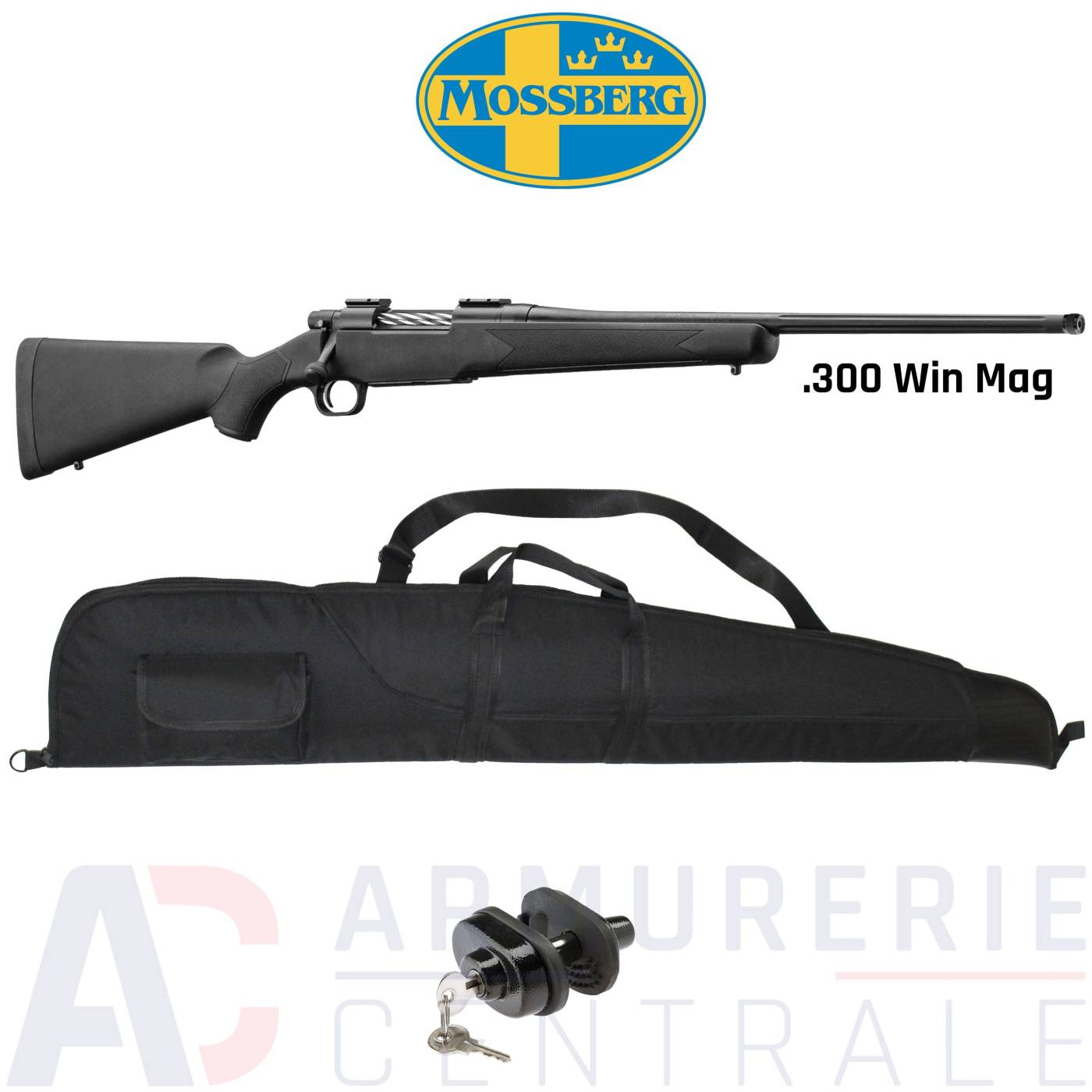 Pack Mossberg Patriot canon filet&eacute; - 300 Win Mag