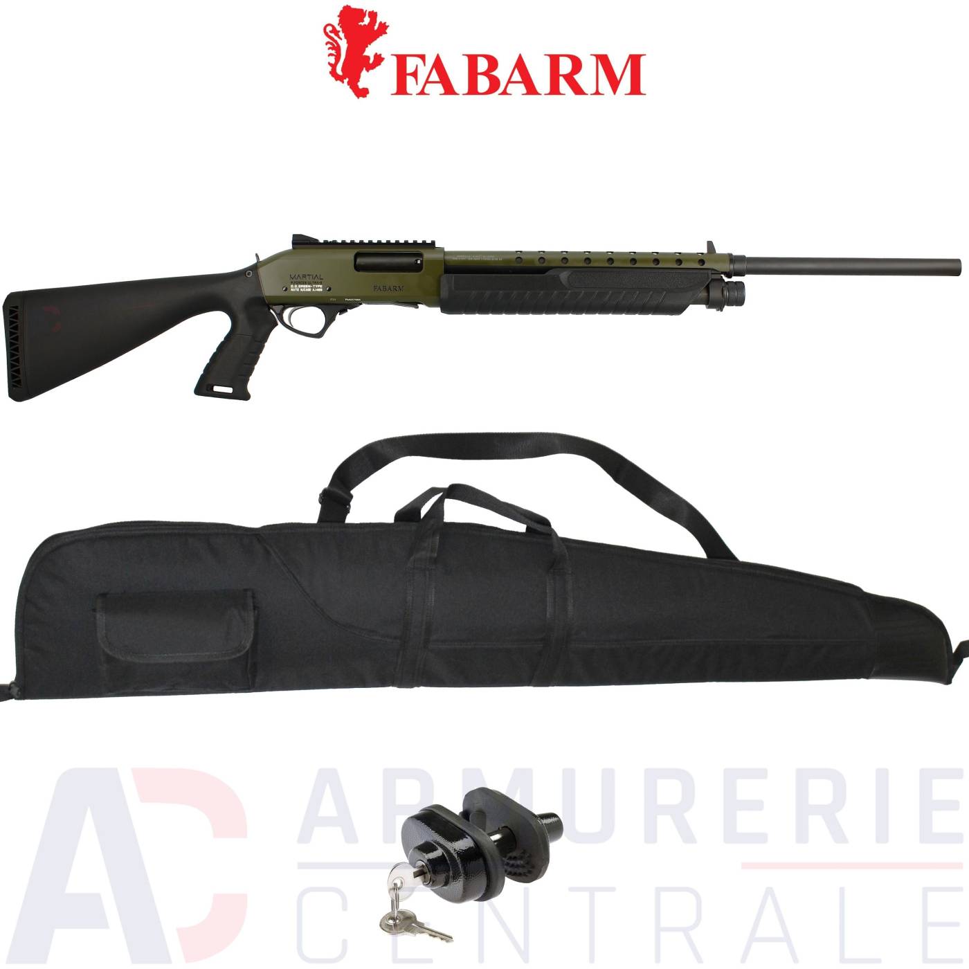 Fusil à pompe Fabarm SDASS Martial OD Green 12/76 Fusil à pompe Fabarm SDASS Martial OD Green 12/76