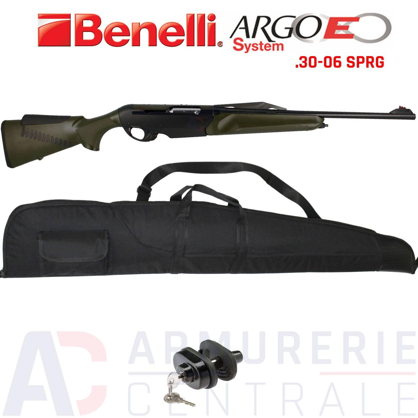 Pack carabine Benelli Argo Verte - 30-06 Springfield Pack carabine Benelli Argo Verte - 30-06 Springfield