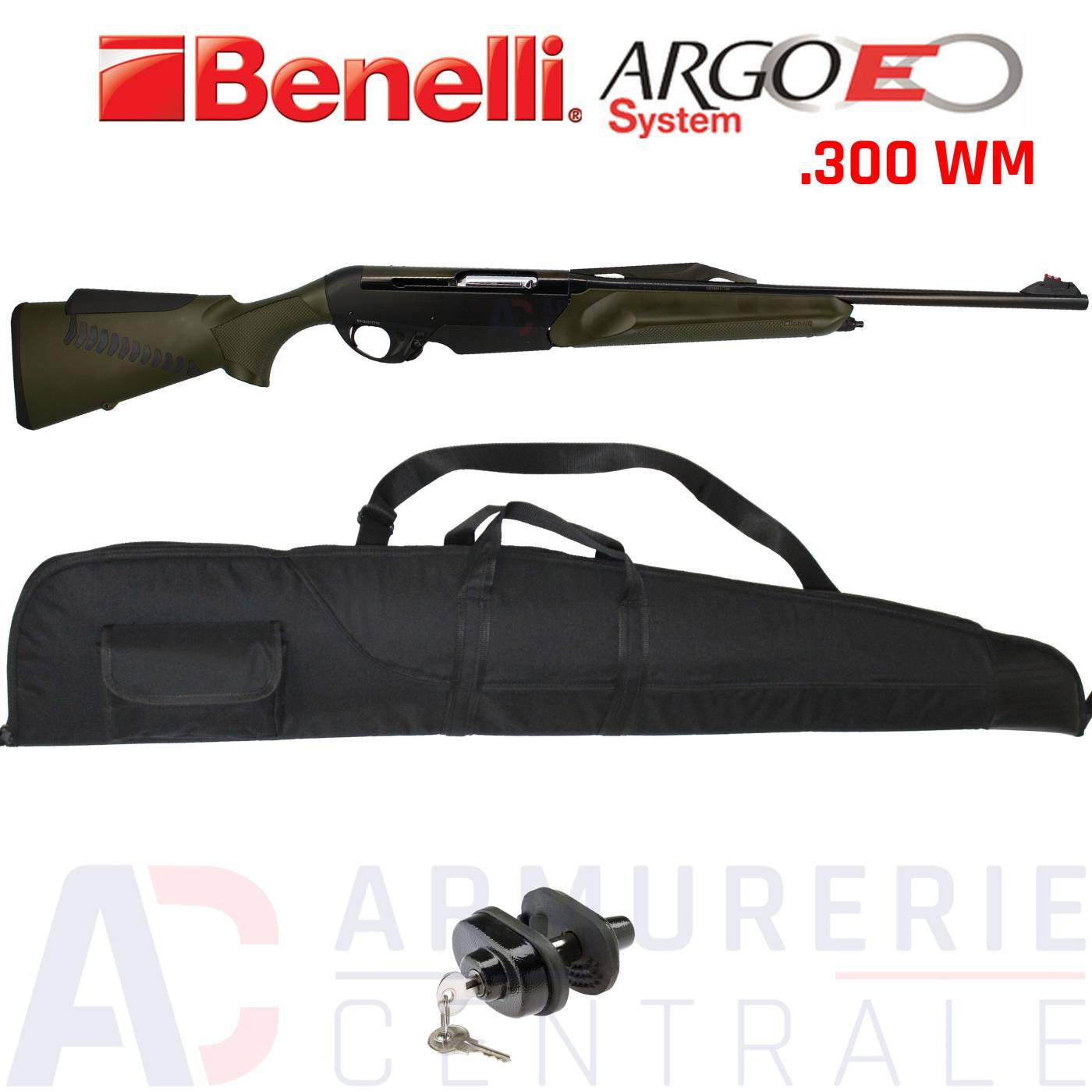 Pack carabine Benelli Argo Verte - 300 Win Mag