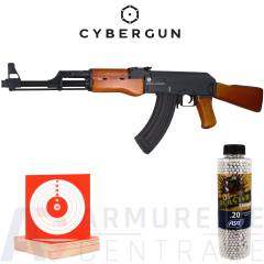 Cybergun Kalashnikov AK47 AEG BlowBack Métal & Bois (1.1 Joule)