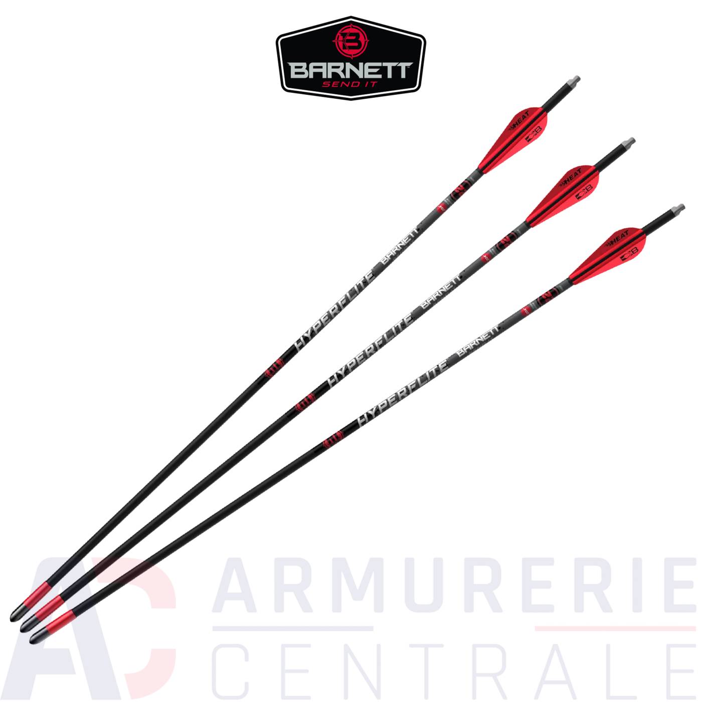 Pack de 3 fl&egrave;ches Barnett HyperFlite 22"