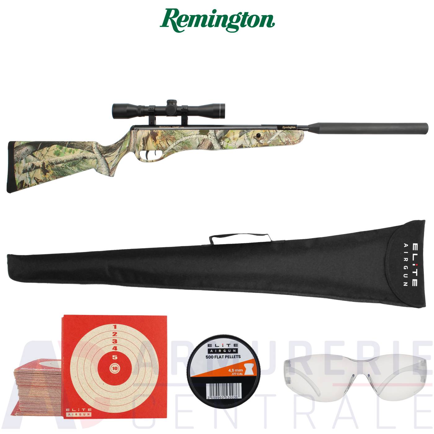 Carabine Remington Tyrant Camo + Lunette 4x32 - 4.5mm (19.9 Joules) Carabine Remington Tyrant Camo + Lunette 4x32 - 4.5mm (19.9 Joules)