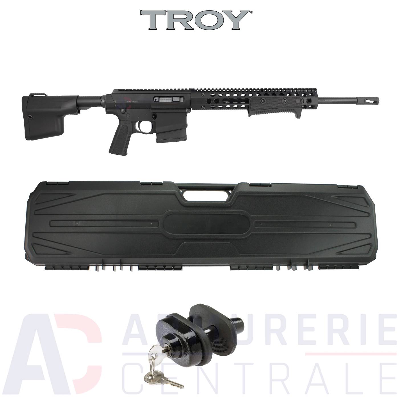 Carabine Troy Pump Action Rifle 18" - 308 Win Mag