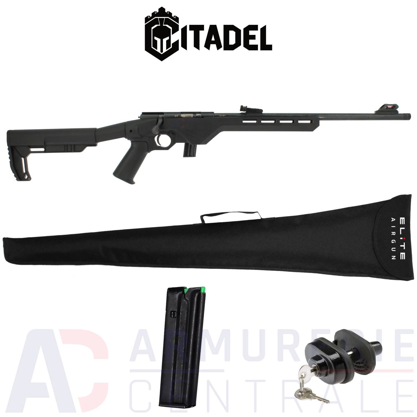 Carabine Citadel TRAKR crosse synthétique - 22LR Carabine Citadel TRAKR crosse synthétique - 22LR