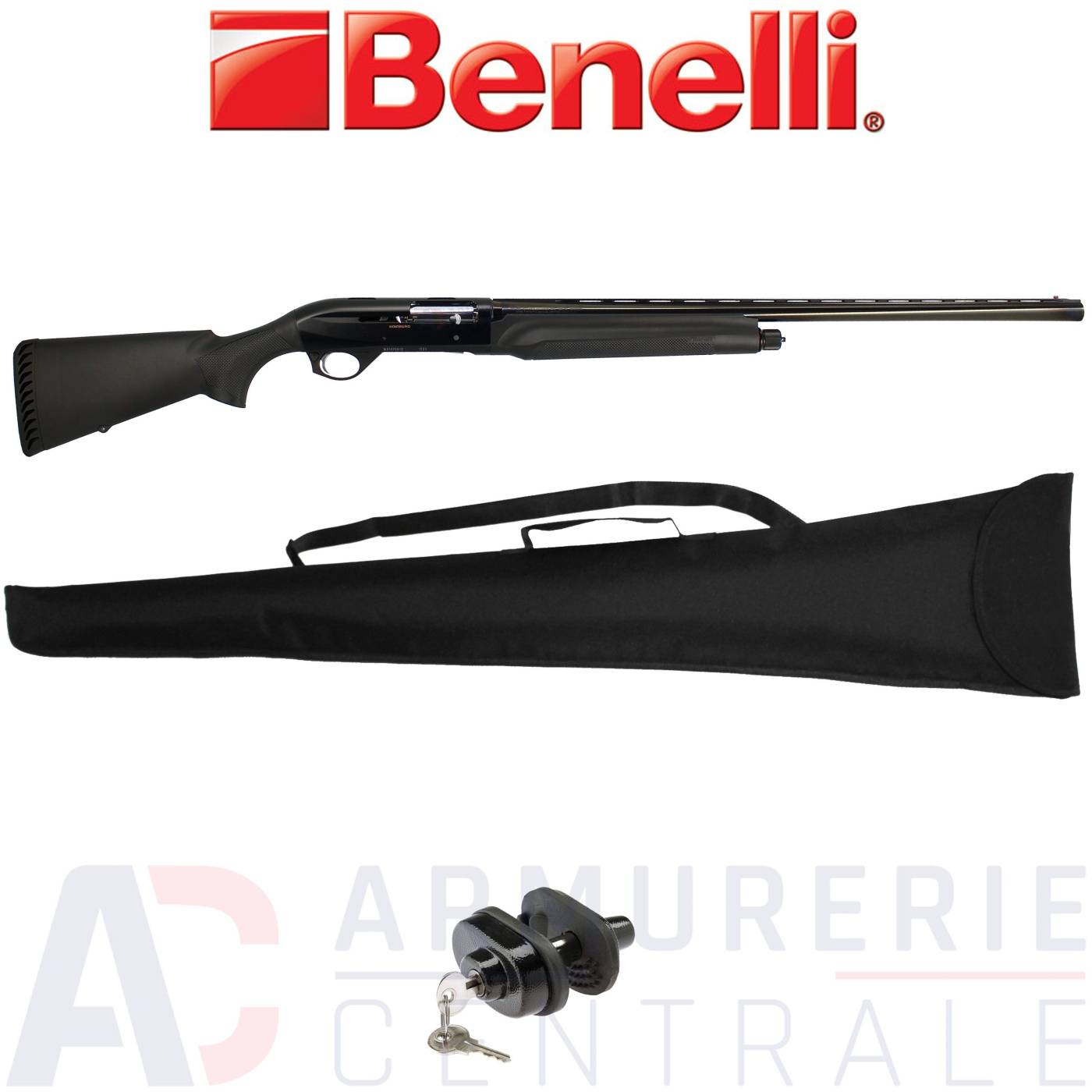 Fusil Benelli Montefeltro synth&eacute;tique 12/76