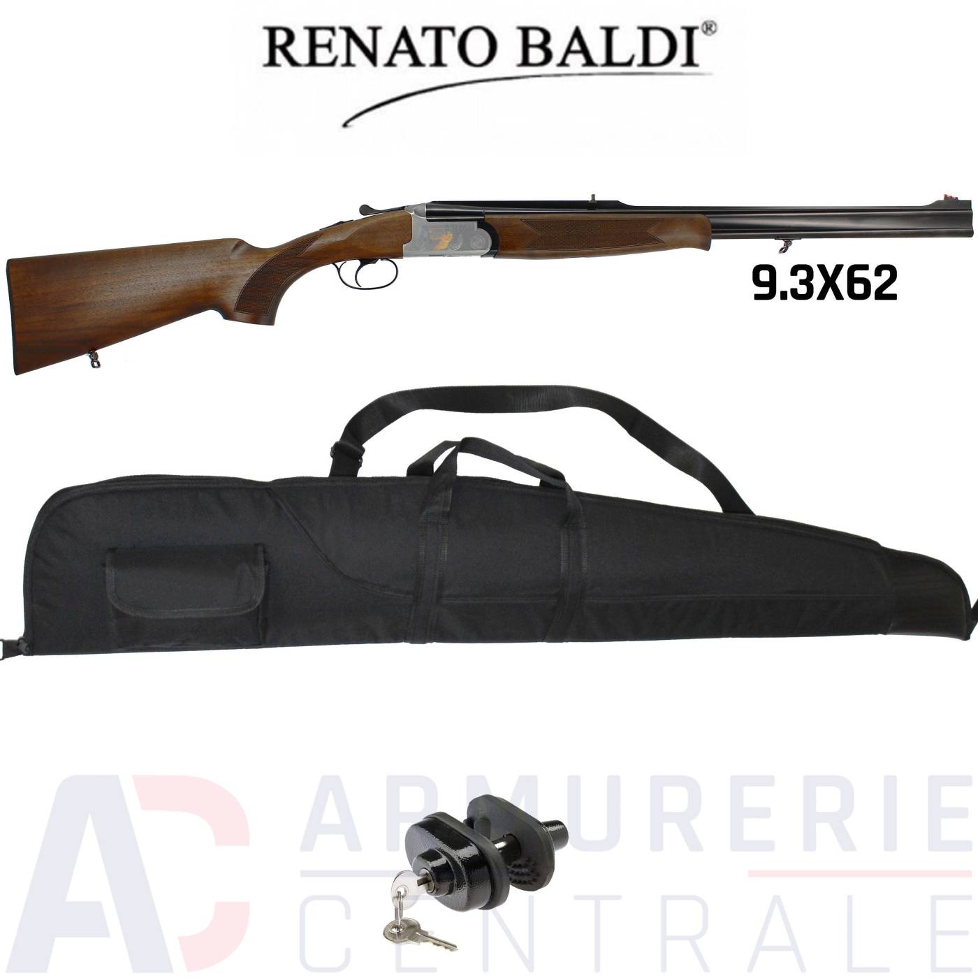 Renato Baldi Express premier acier superpos&eacute; - 9.3x62