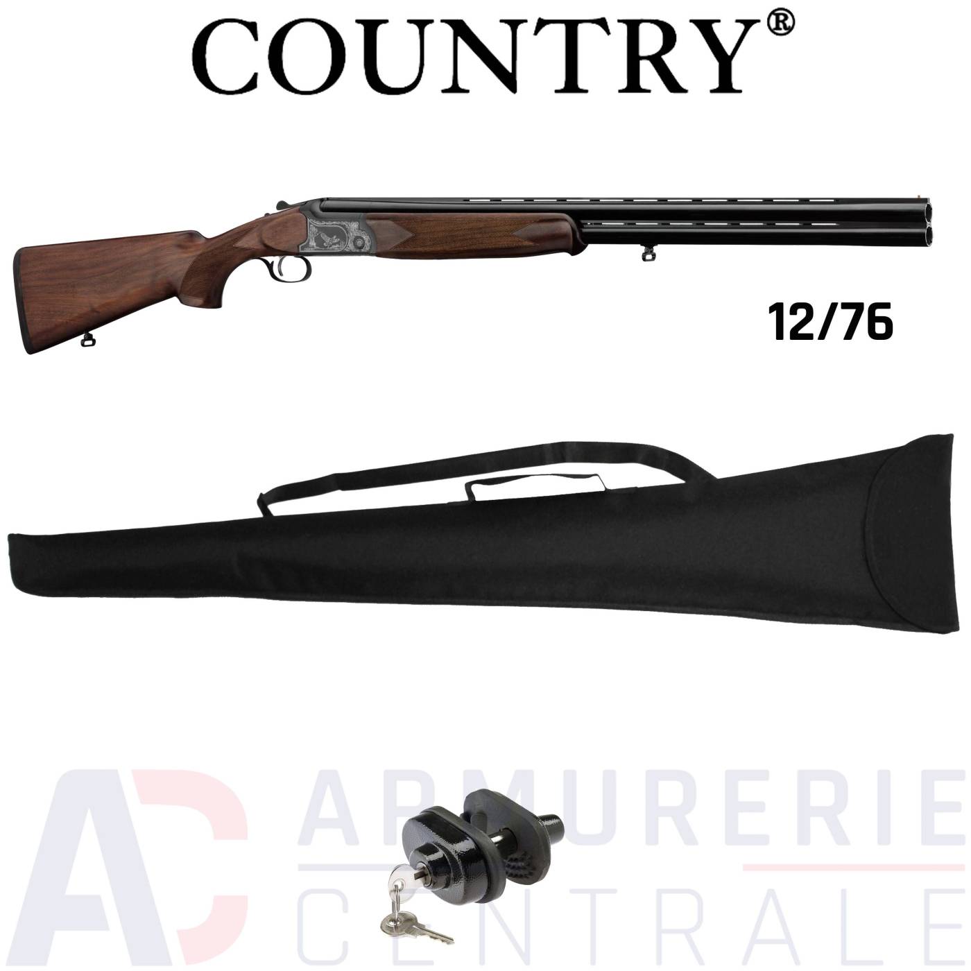 Fusil superposé Country MC2130 66cm 12/76 Fusil superposé Country MC2130 66cm 12/76
