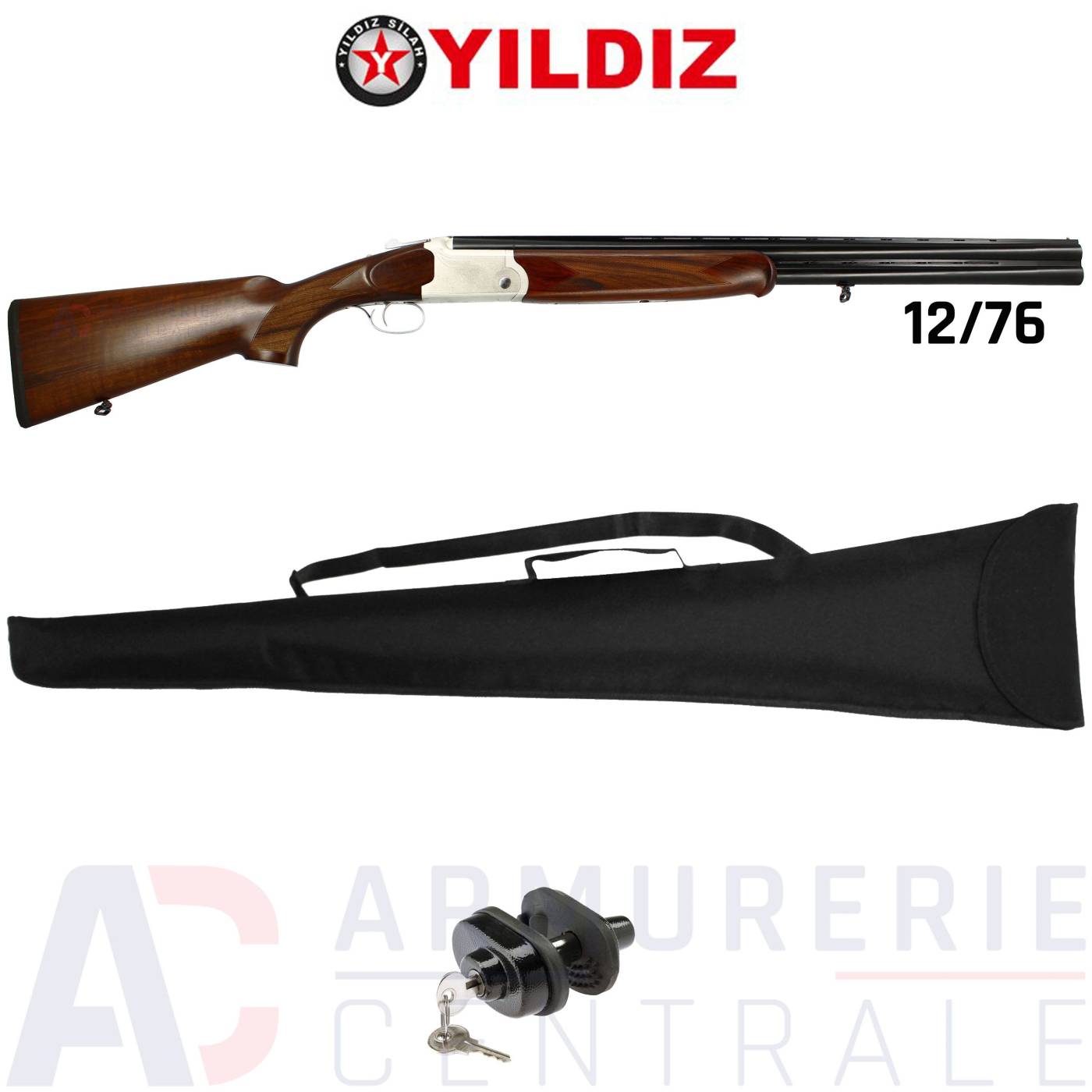 Fusil Yildiz superposé de plaine MC113 Extracteur 12/76 Fusil Yildiz superposé de plaine MC113 Extracteur 12/76