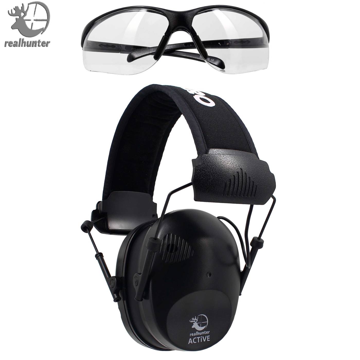 Casque Real Hunter Active avec entr&eacute;e audio (29 dB)