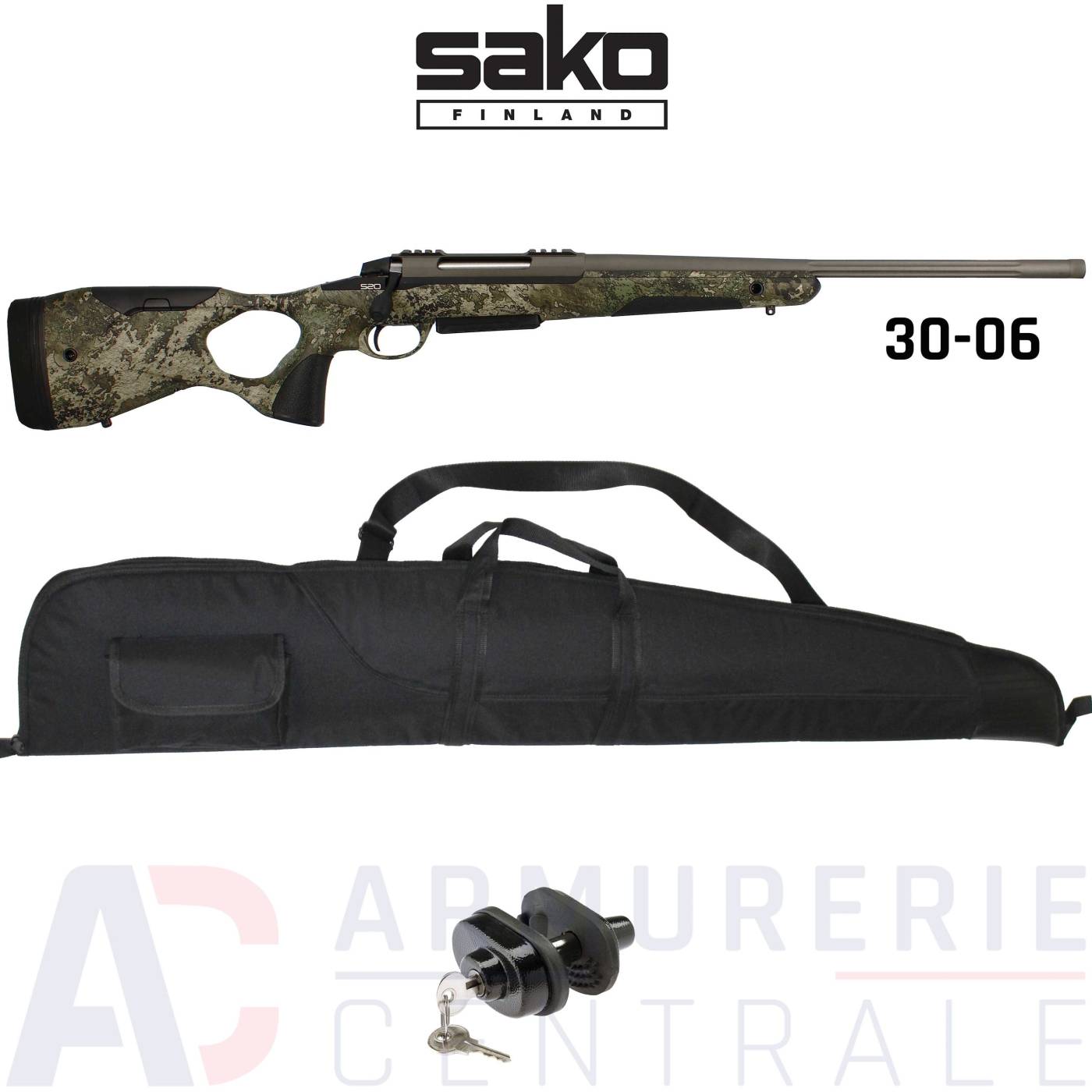 Sako S20 Hunter Camo Cerakote canon 51cm - 30-06 Springfield