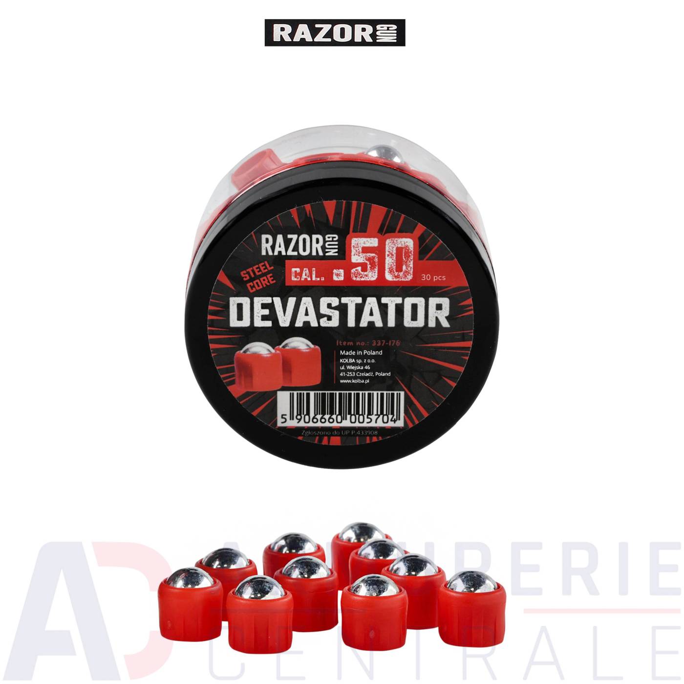 30 balles acier Devastator pour HDR50 / TR50 - .50