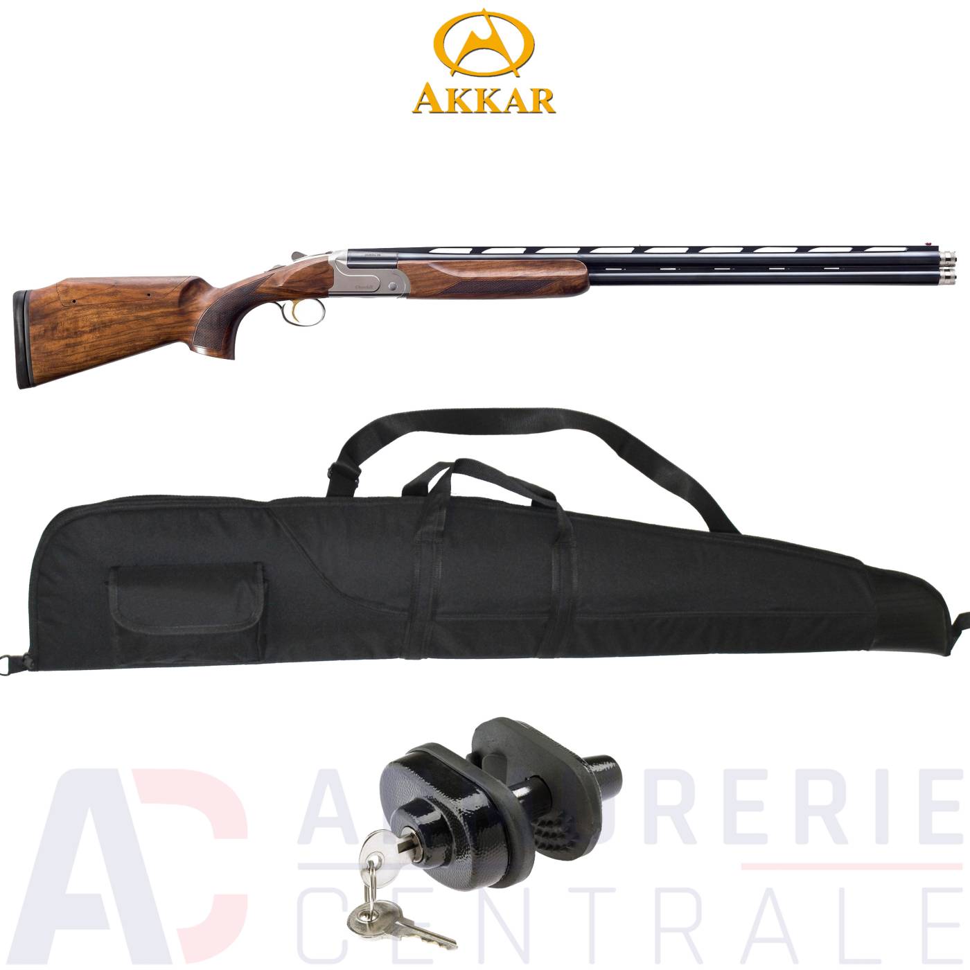 Fusil superposé Akkar Churchill 206 Trap - 12/76 Fusil superposé Akkar Churchill 206 Trap - 12/76