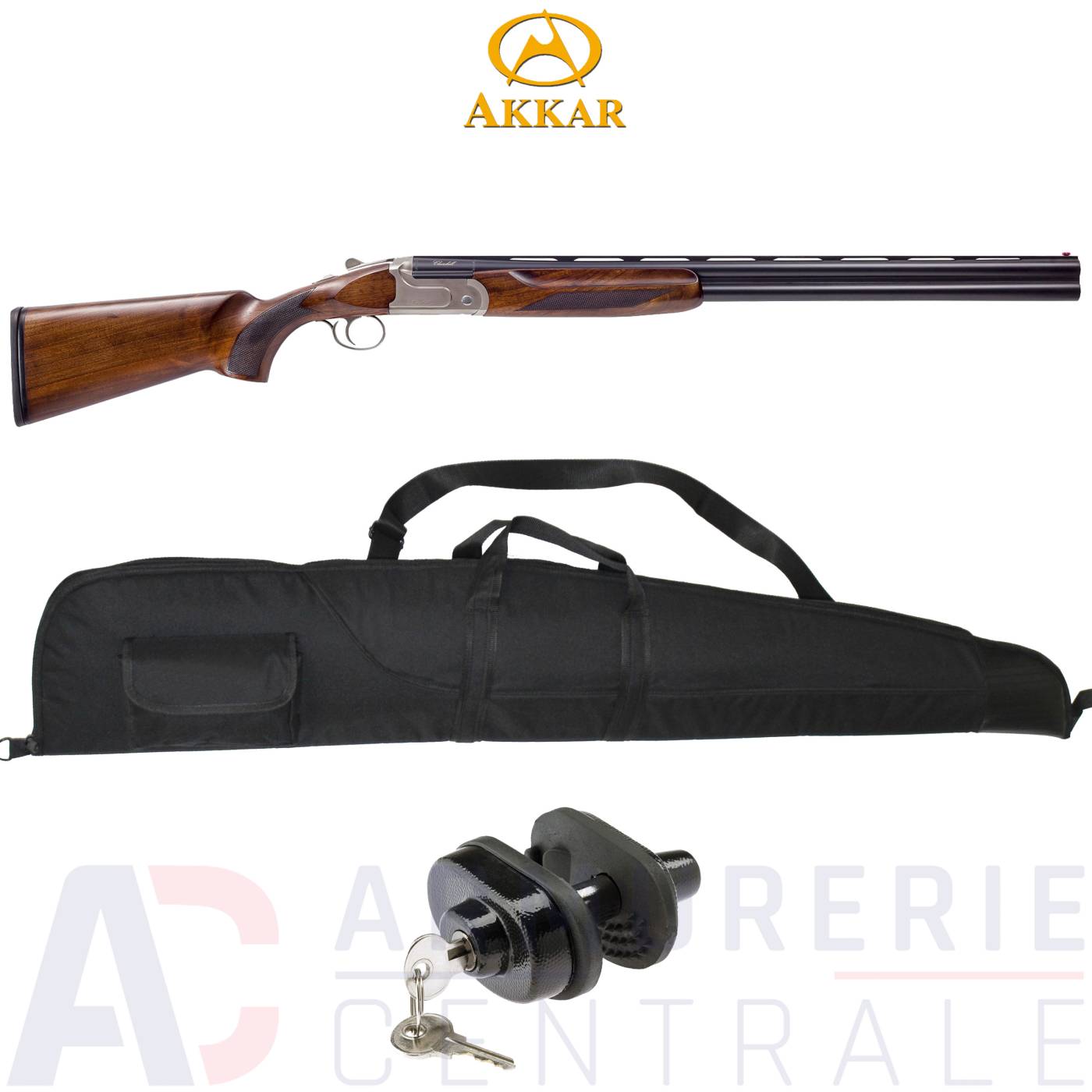 Fusil superposé Akkar Churchill 206X Silver - 12/76 Fusil superposé Akkar Churchill 206X Silver - 12/76