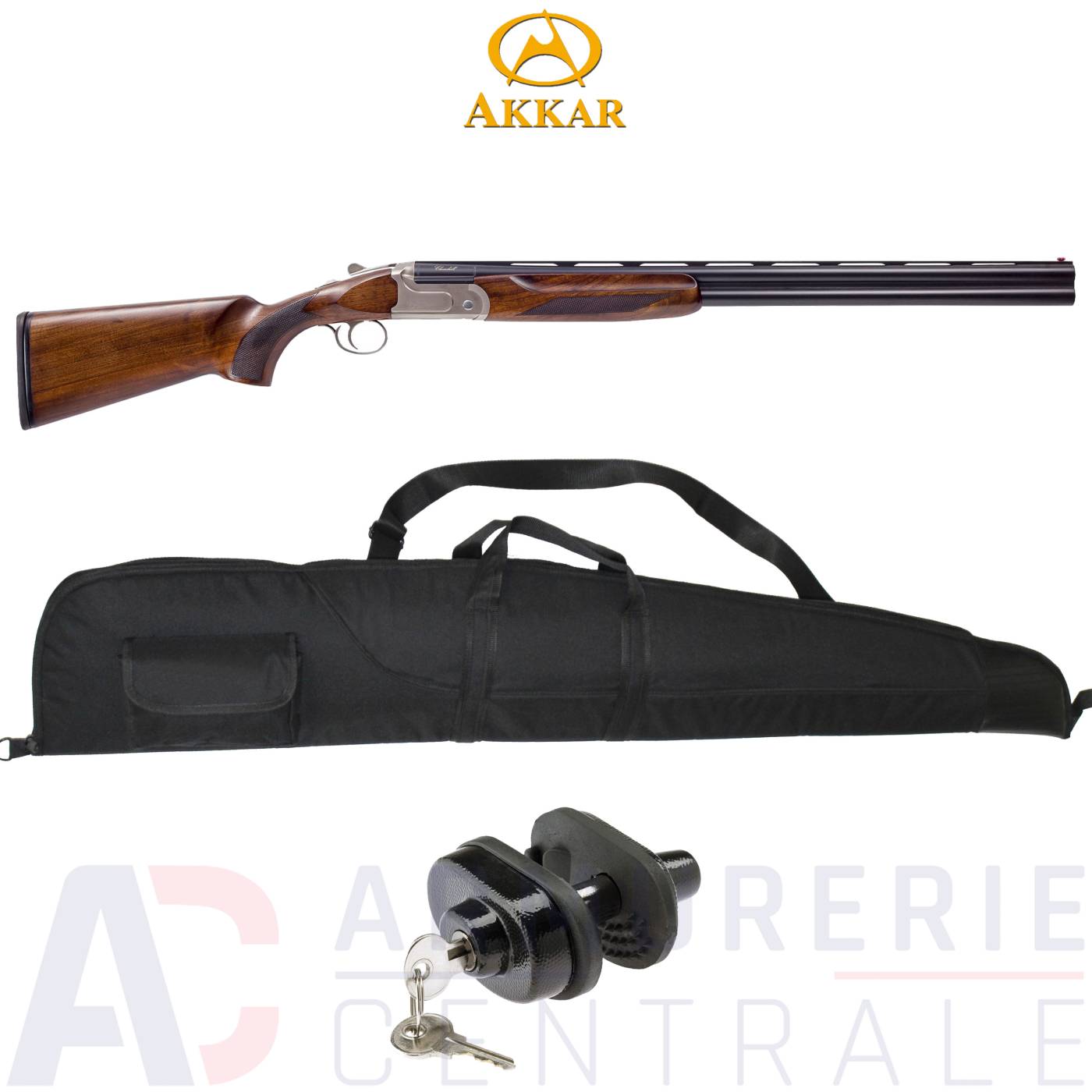 Fusil superpos&eacute; Akkar Churchill 820 Silver - 20/76