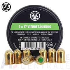 50 munitions d'abattage RWS Vert - 9x17 mm