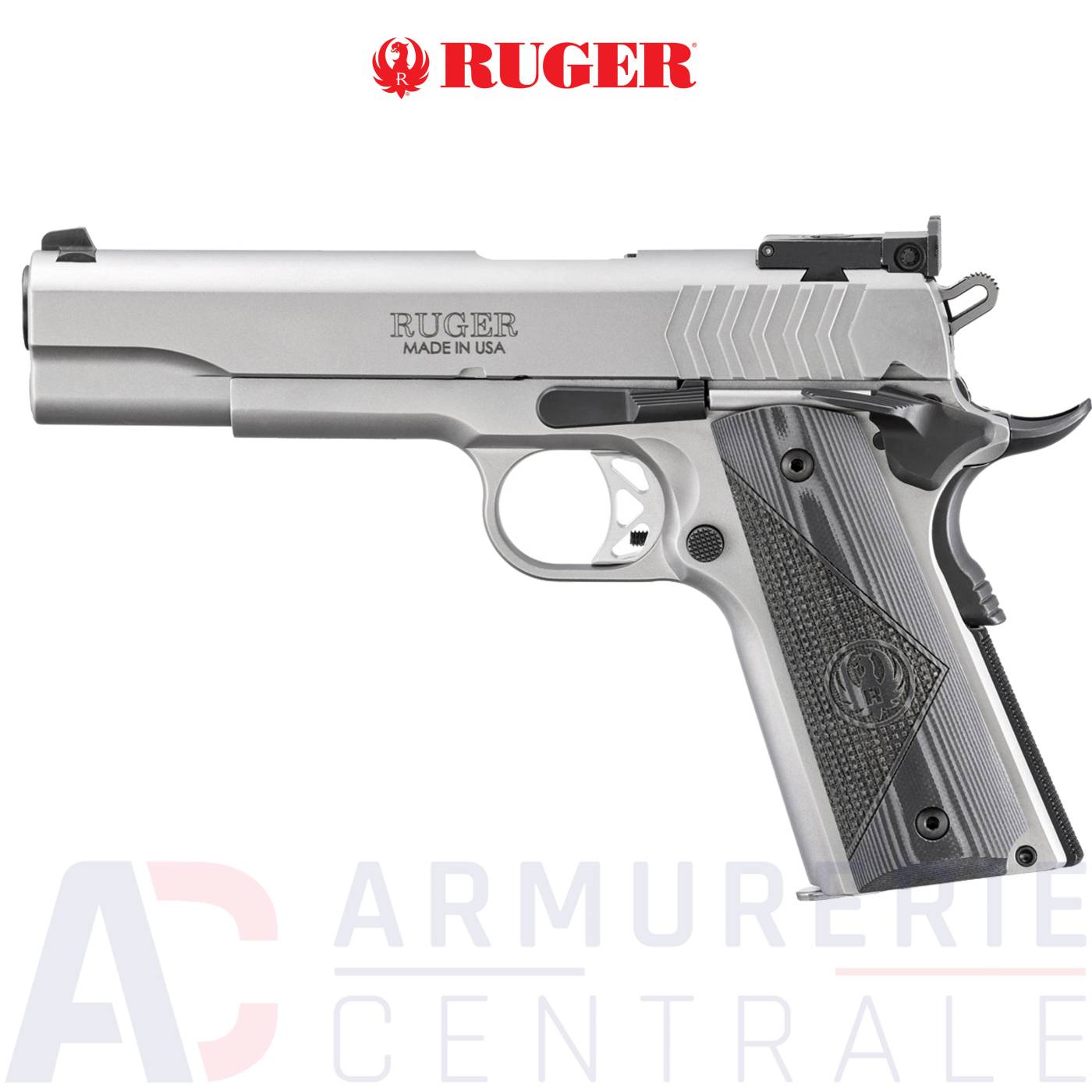 Pistolet Ruger SR1911 Target 5" Inox - 9x19 Pistolet Ruger SR1911 Target 5" Inox - 9x19