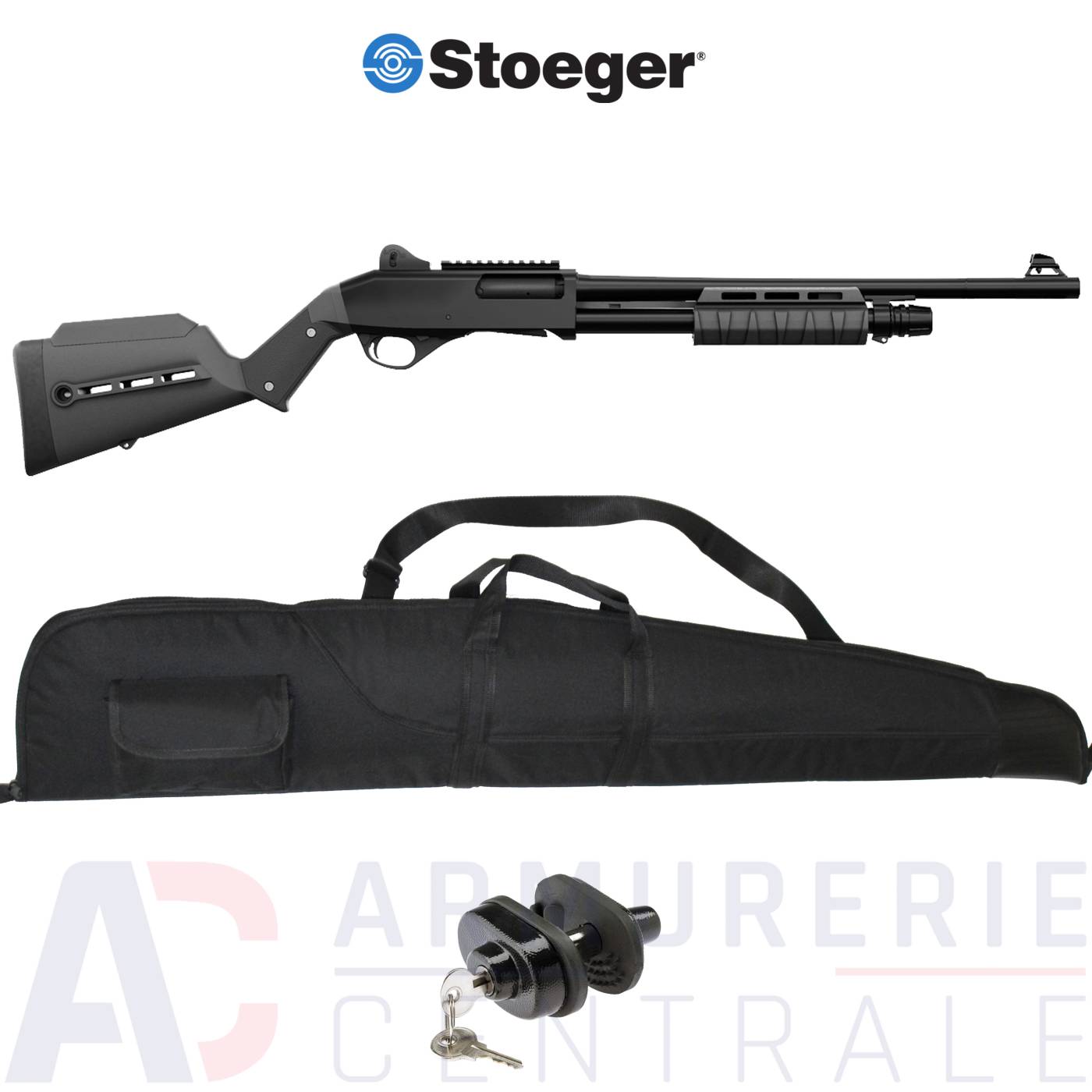Fusil à pompe Stoeger P3000 TAC - 12/76 Fusil à pompe Stoeger P3000 TAC - 12/76