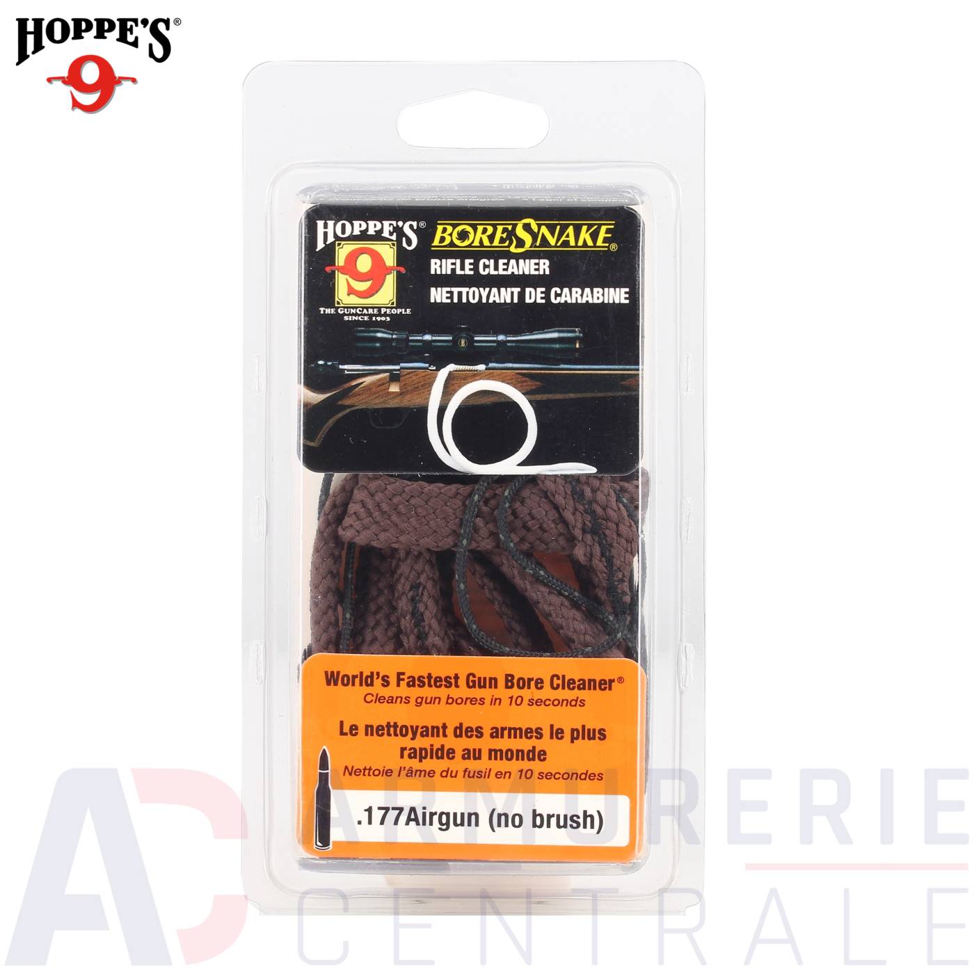 Cordon nettoyage Hoppe's 9 BoreSnake - 4.5mm Cordon nettoyage Hoppe's 9 BoreSnake - 4.5mm