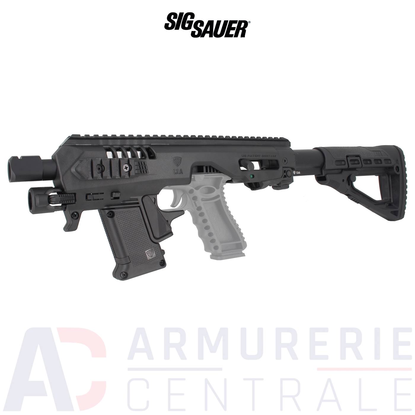 Chassis CAA Tactical Micro Roni Gen 4X SBS G17 G19 Noir Chassis CAA Tactical Micro Roni Gen 4X SBS G17 G19 Noir