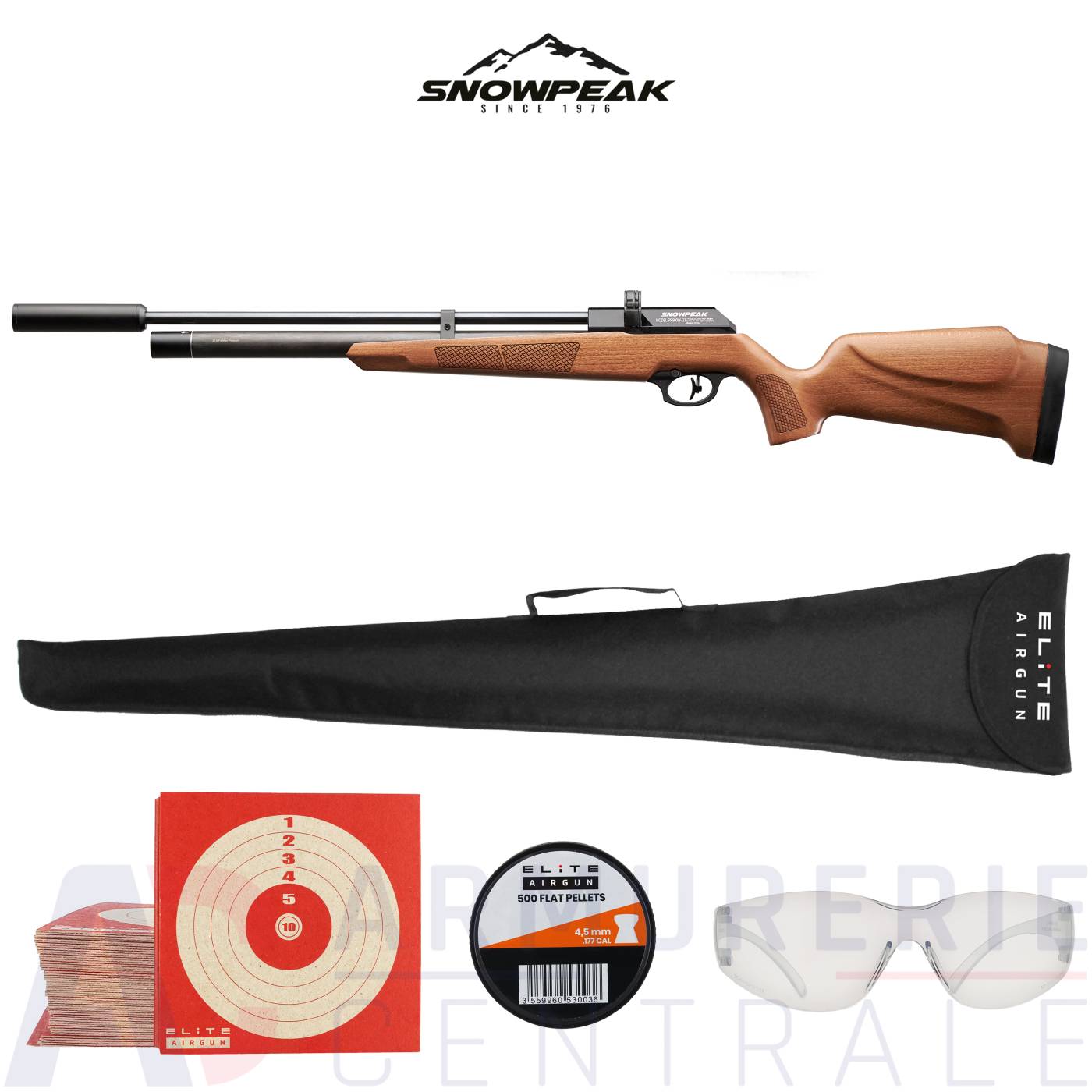 Carabine PCP Snowpeak Lynx Bois - 4.5mm (19.9 Joules)