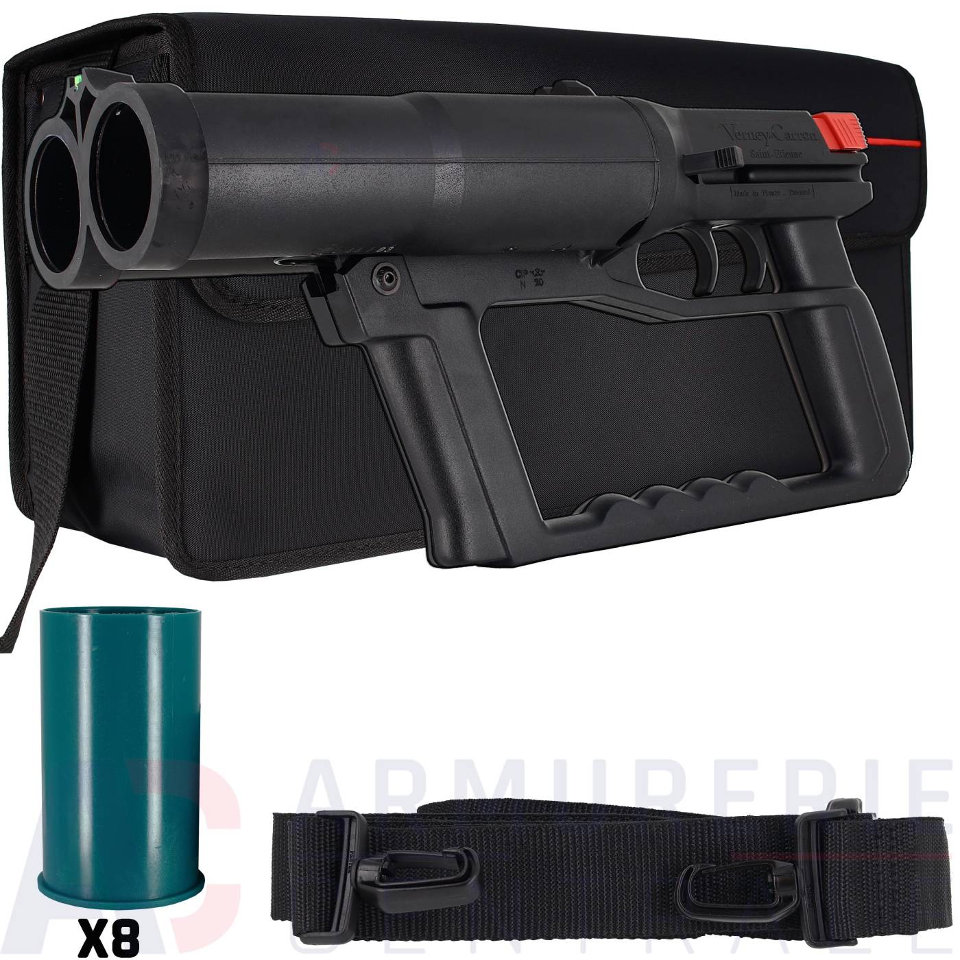 FlashBall Verney Carron + 8 cartouches + Sacoche Reporter FlashBall Verney Carron + 8 cartouches + Sacoche Reporter