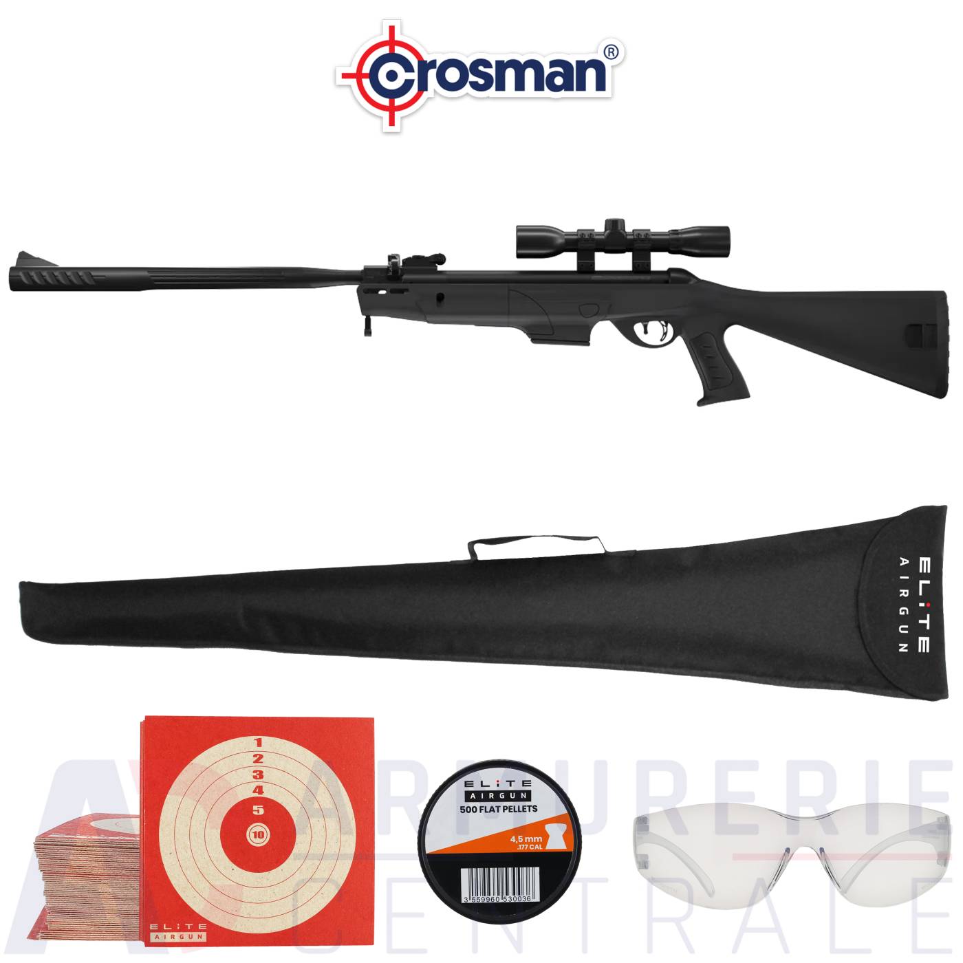 Carabine Crosman Mag Fire Diamond Back NP + 4X32 - 4.5mm Carabine Crosman Mag Fire Diamond Back NP + 4X32 - 4.5mm