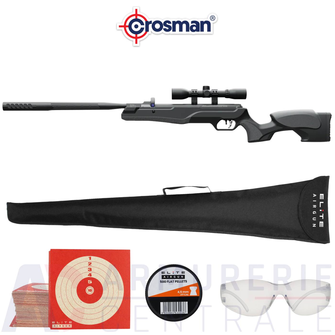 Carabine Crosman Vantage Plus Black NP - 4.5mm (19.9 J) Carabine Crosman Vantage Plus Black NP - 4.5mm (19.9 J)
