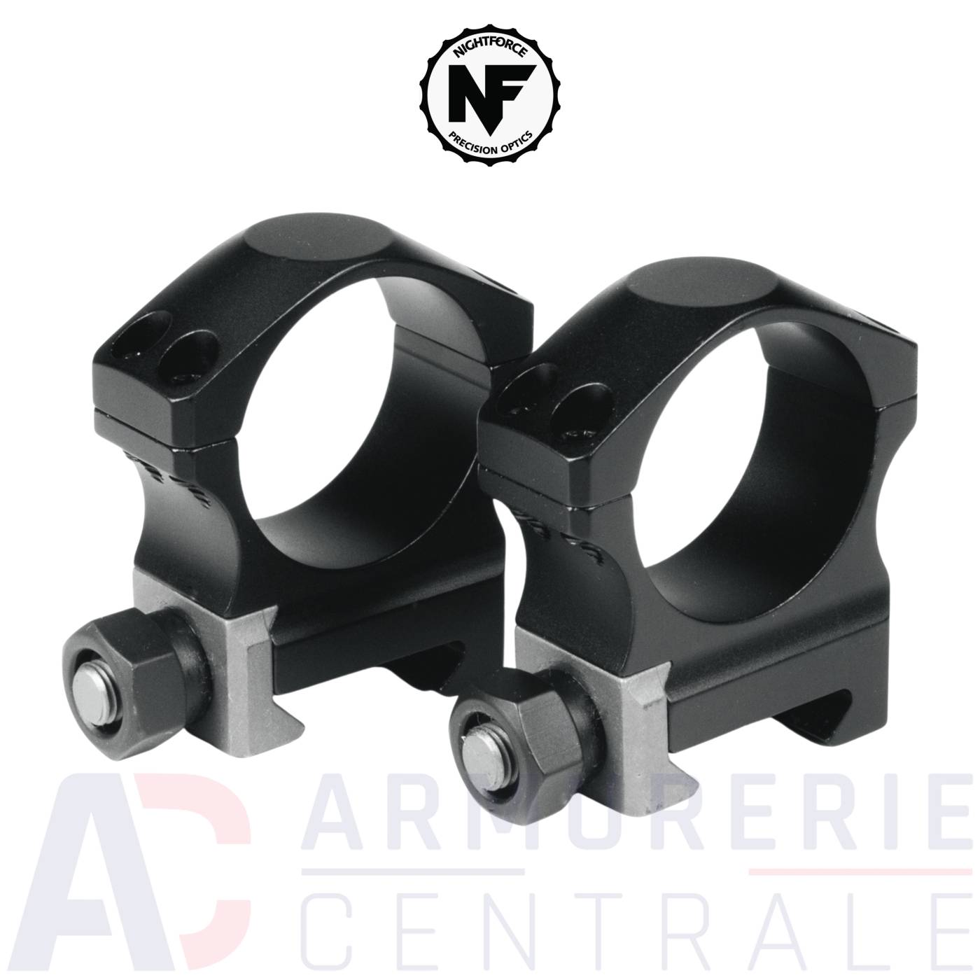 Anneaux de montage medium Nightforce XTRM Ultralite 1.0" 30mm