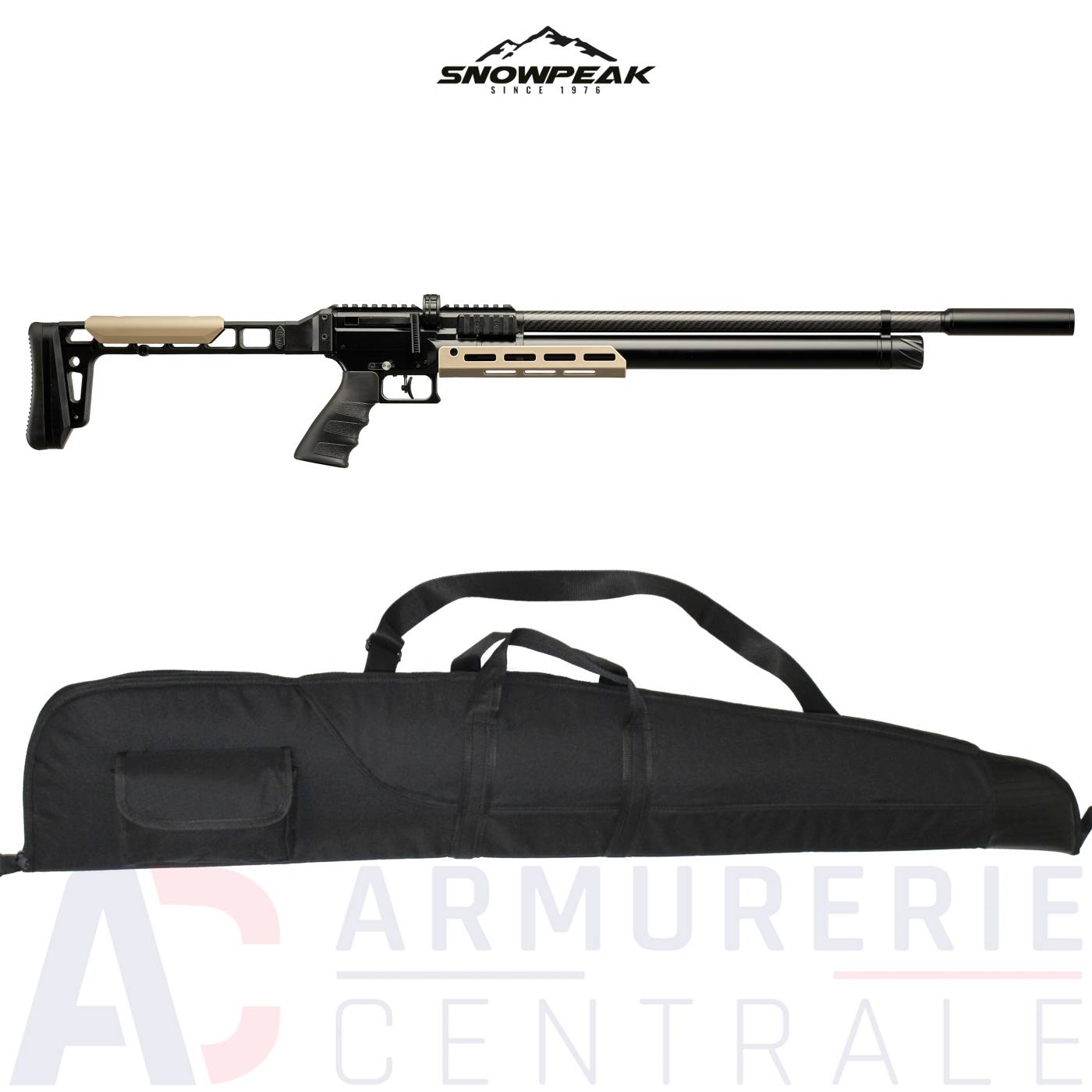 Carabine PCP Snowpeak Mercury AP1000 - 6.35mm (19.9 Joules) Carabine PCP Snowpeak Mercury AP1000 - 6.35mm (19.9 Joules)