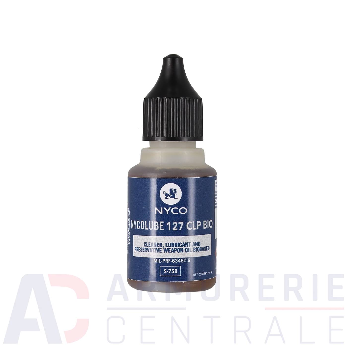 Burette d'huile Nycolube 127 CLP Bio 25ml Burette d'huile Nycolube 127 CLP Bio 25ml
