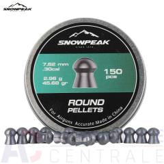 150 plombs ronds Snowpeak Round Pellets - 7.62mm (.30)