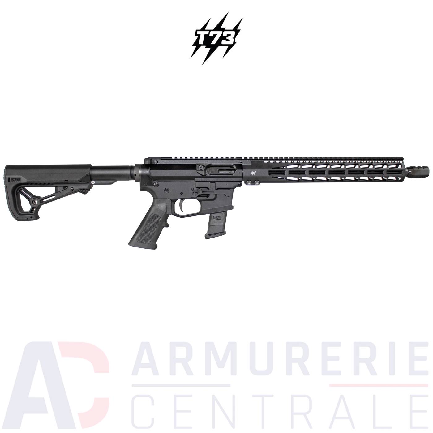 Carabine semi automatique Tactical 73 TAC9 14.5" - 9x19 Carabine semi automatique Tactical 73 TAC9 14.5" - 9x19