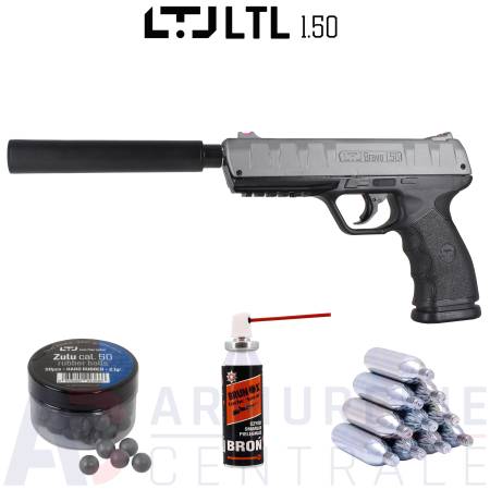 Pack Pistolet LTL Bravo Premium CO2 - .50 (18 joules)