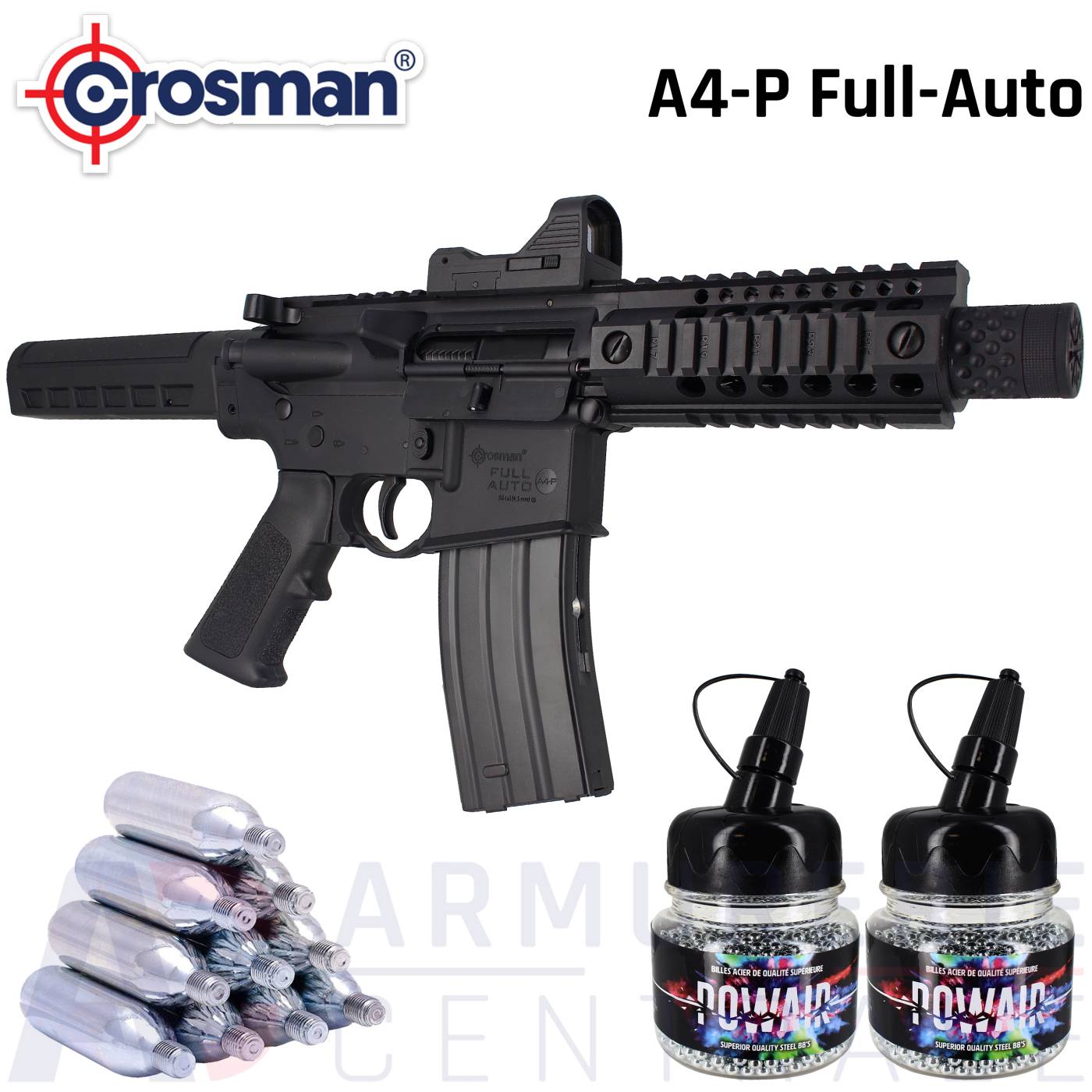 Carabine Crosman A4-P Full Auto CO2 - 4.5mm BB's (3 Joules) Carabine Crosman A4-P Full Auto CO2 - 4.5mm BB's (3 Joules)