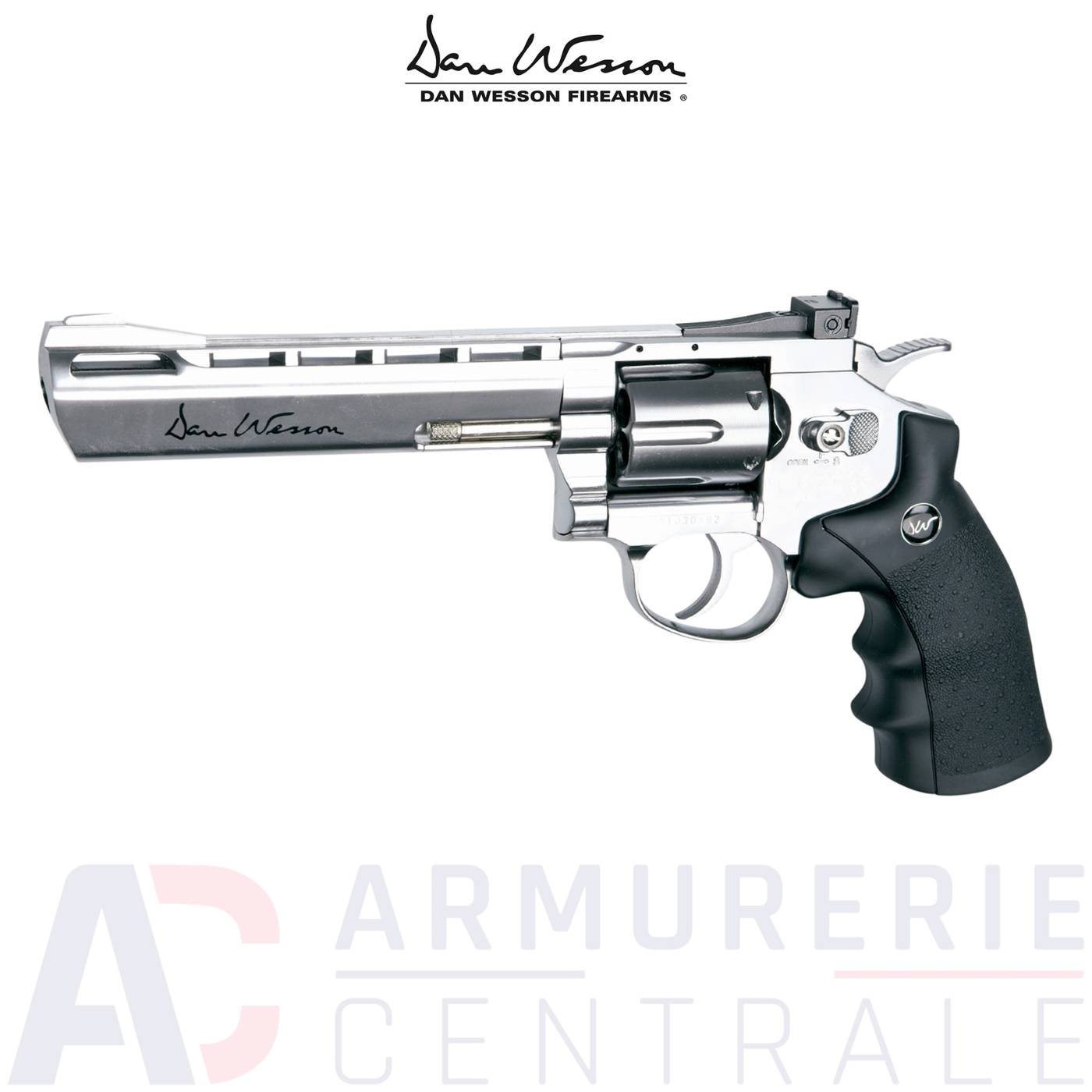 Revolver à plomb Dan Wesson 6" CO2 Chrome (3 Joules) Revolver à plomb Dan Wesson 6" CO2 Chrome (3 Joules)