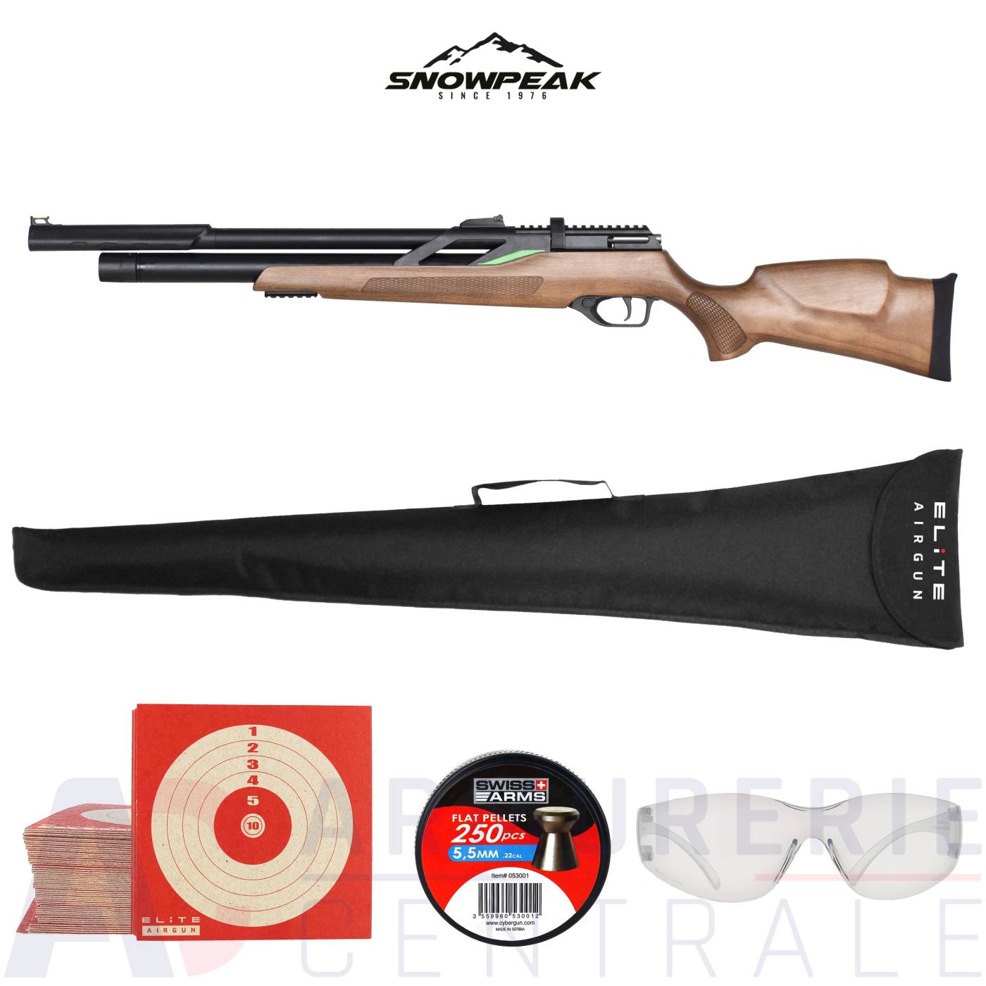 Carabine PCP Snowpeak T-Rex Bois - 5.5mm (19.9 Joules) Carabine PCP Snowpeak T-Rex Bois - 5.5mm (19.9 Joules)