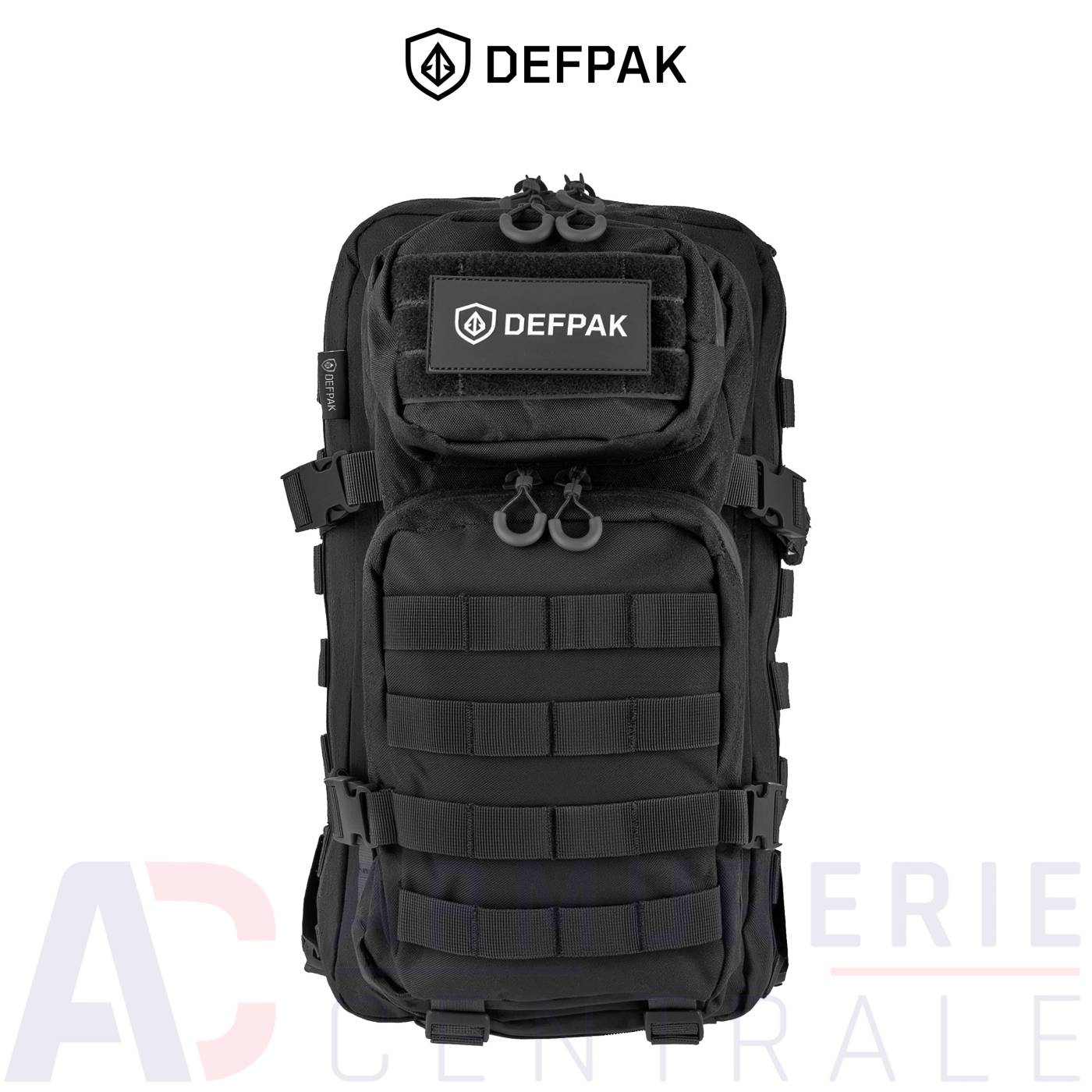 Sac à dos tactique Defpak Ranger Noir 25L Sac à dos tactique Defpak Ranger Noir 25L