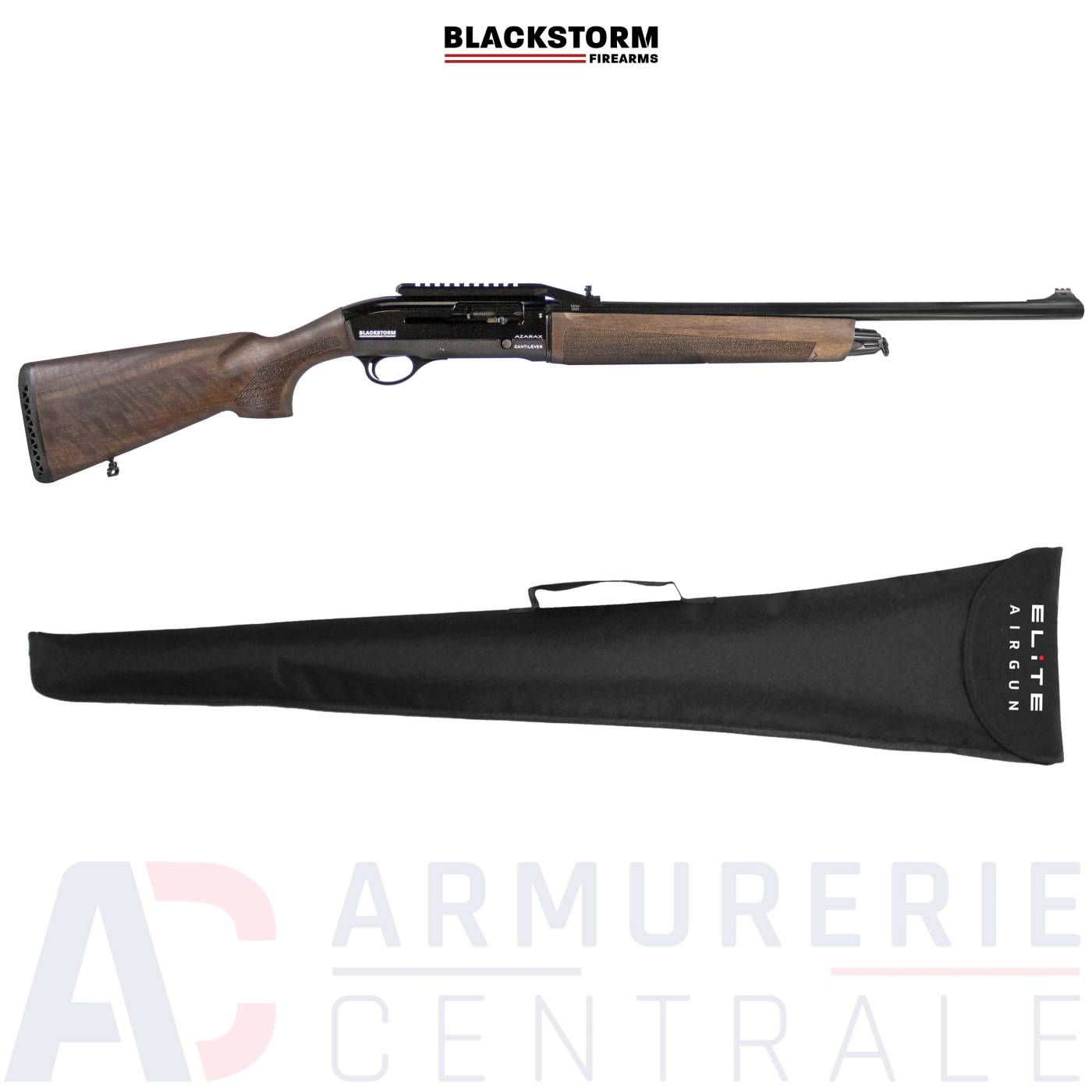 Fusil Blackstorm Firearms Azarax Cantilever W Bois - 12/76