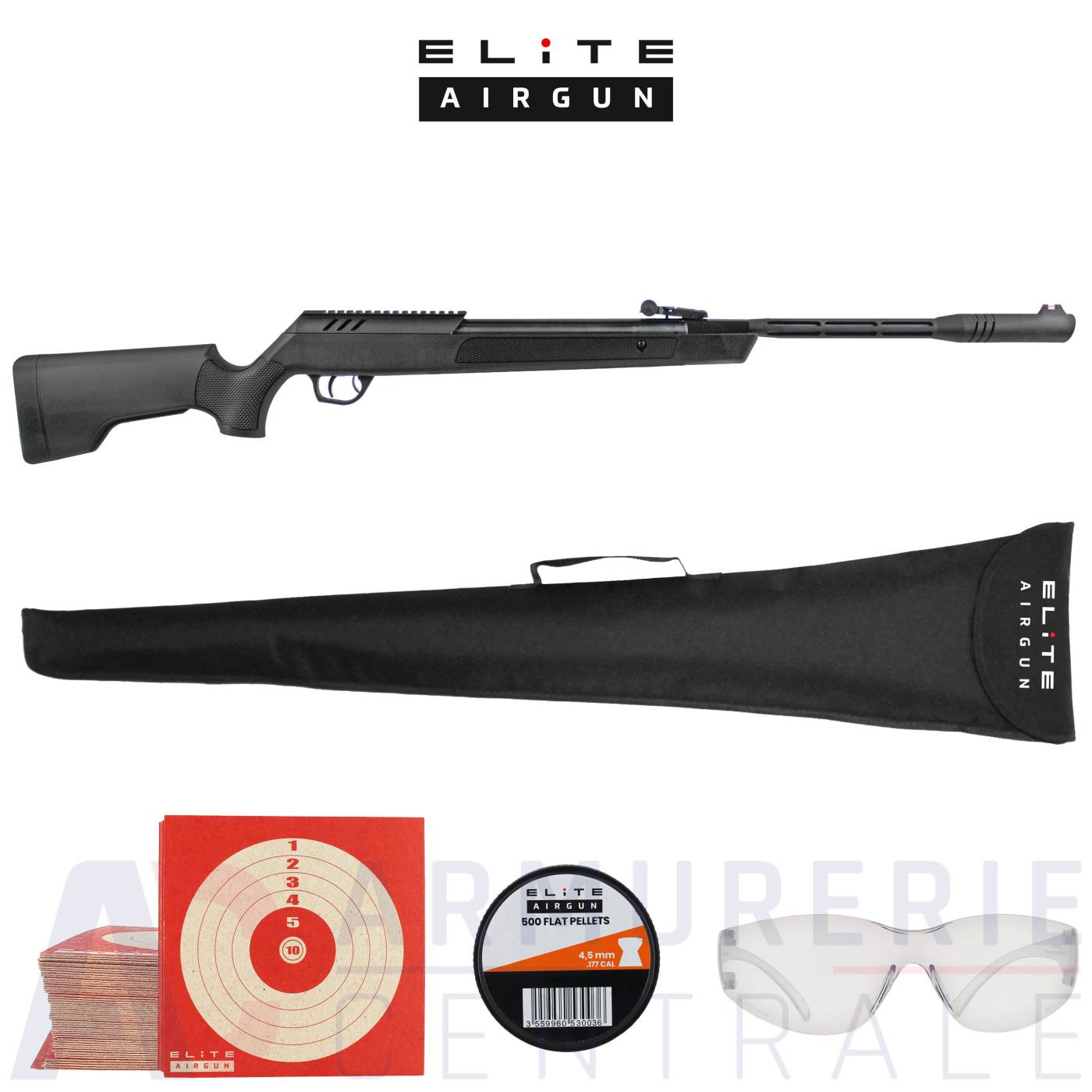 Carabine à plomb Elite Airgun Blast Tactical - 4.5mm (19.9 joules) Carabine à plomb Elite Airgun Blast Tactical - 4.5mm (19.9 joules)