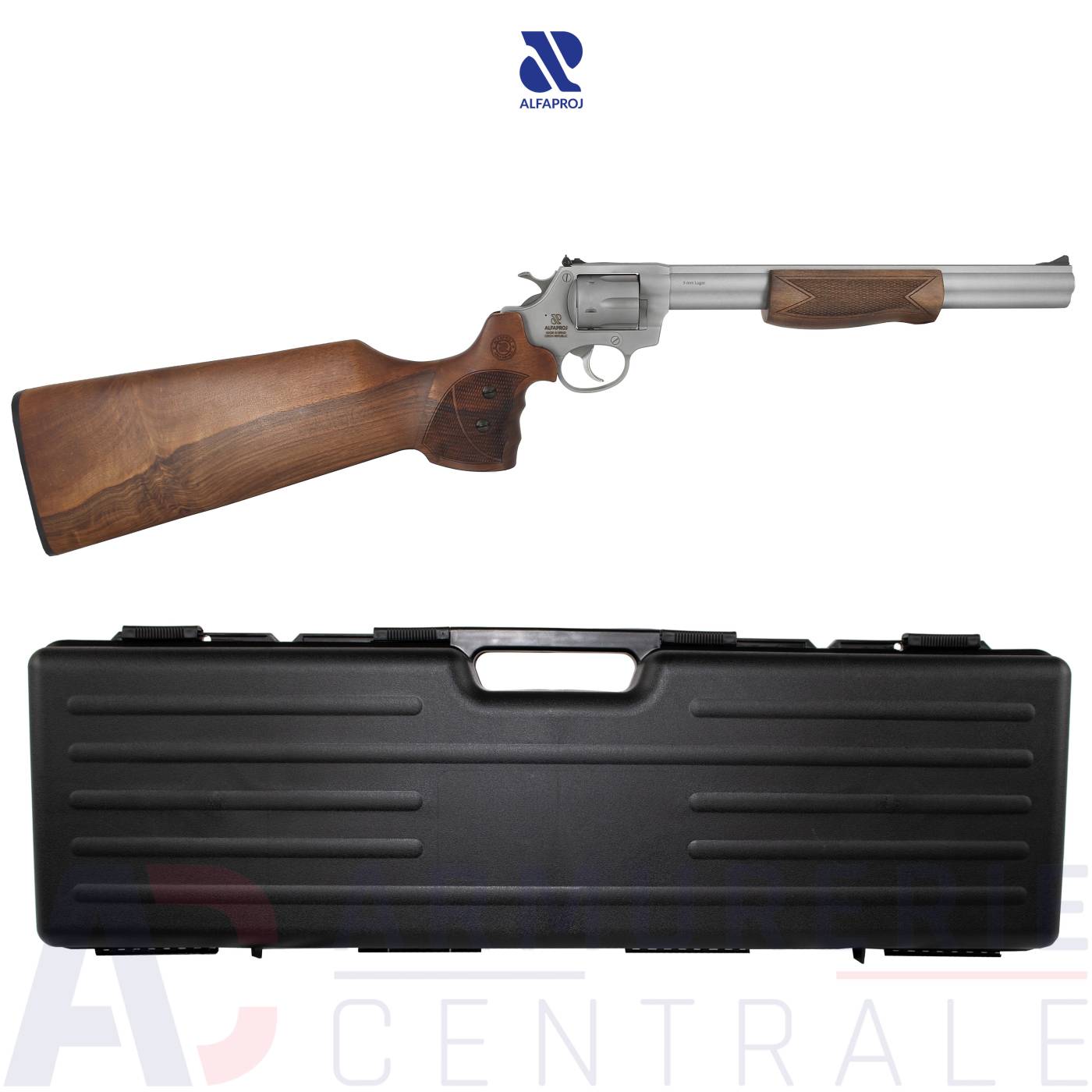 Carabine Revolver Alfaproj Alfa Carbine Chrome 12" - 9x19 Carabine Revolver Alfaproj Alfa Carbine Chrome 12" - 9x19