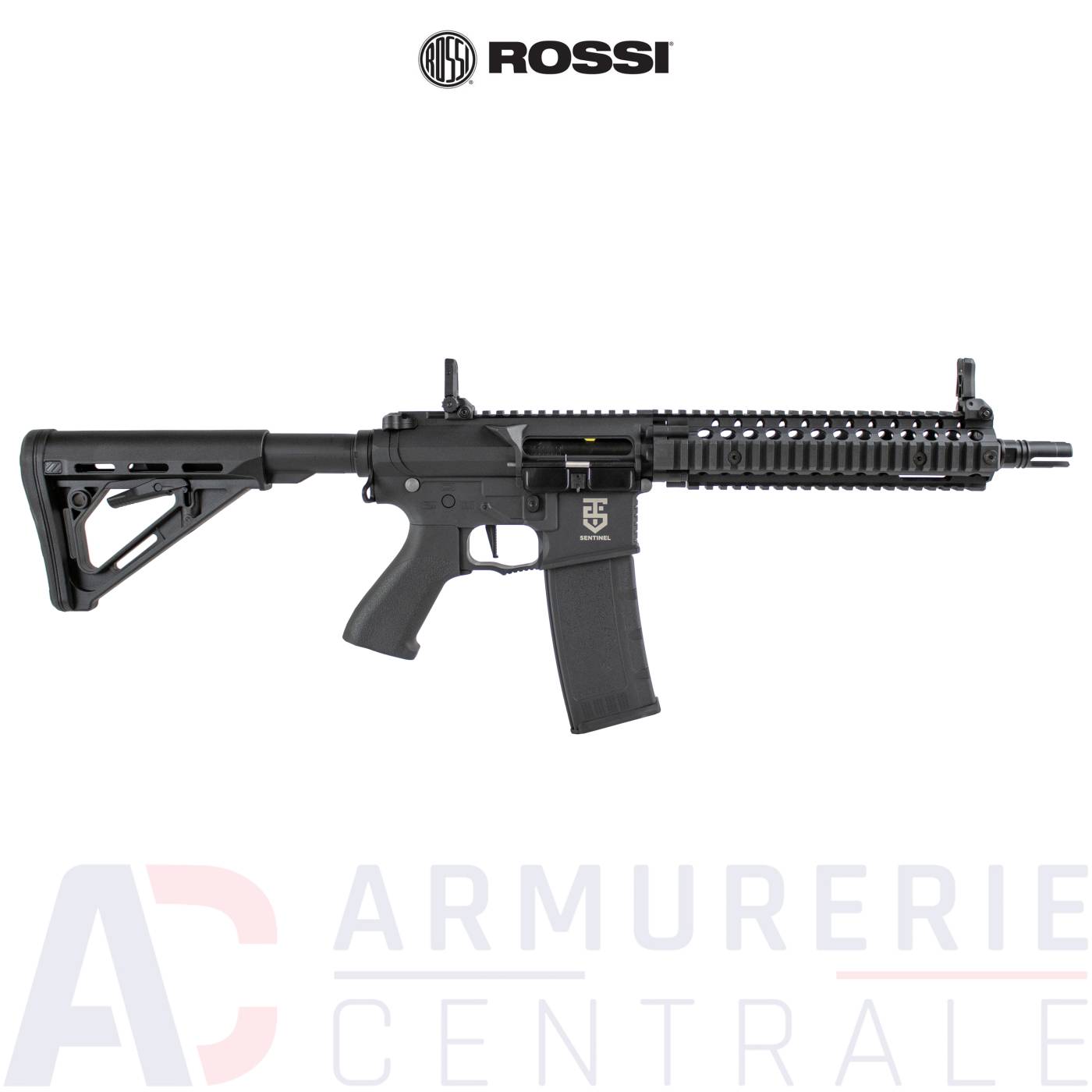 Fusil d'assaut M4 Rossi Airsoft Sentinel Beta 9" AEG - 6mm Fusil d'assaut M4 Rossi Airsoft Sentinel Beta 9" AEG - 6mm