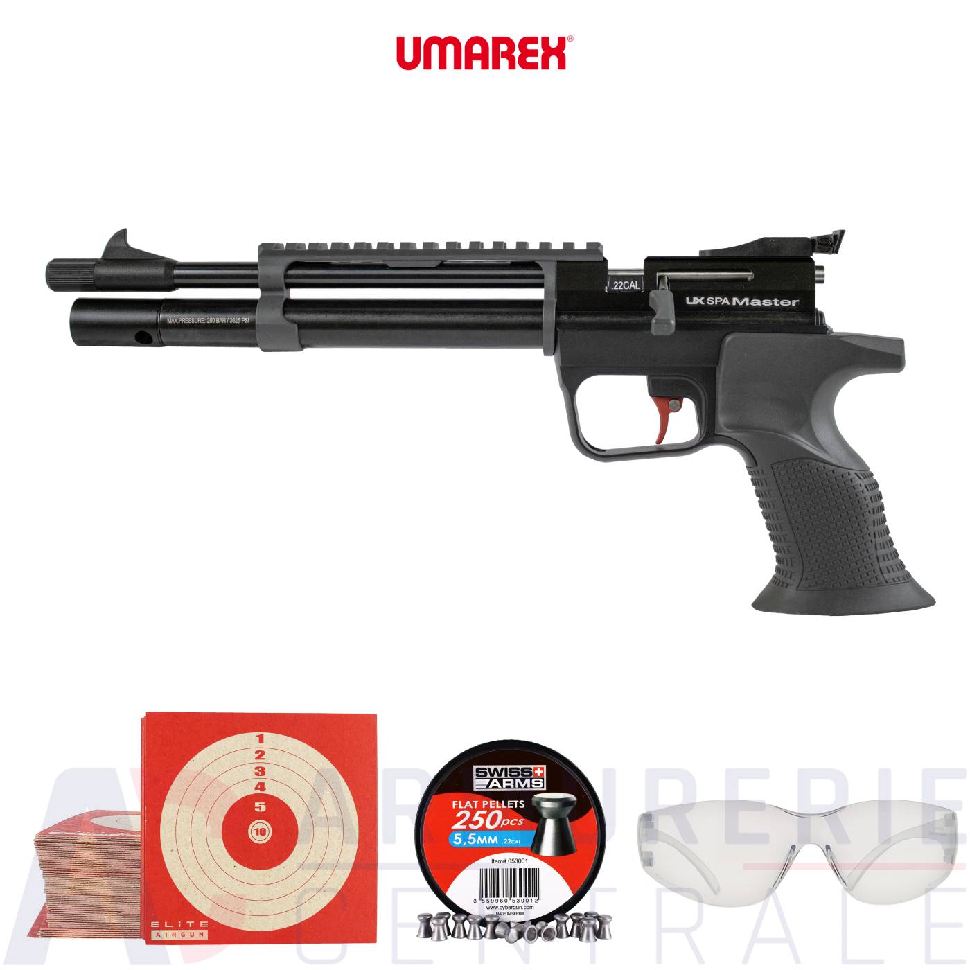 Pistolet PCP Umarex SPA Master - 5.5mm (16 Joules) Pistolet PCP Umarex SPA Master - 5.5mm (16 Joules)