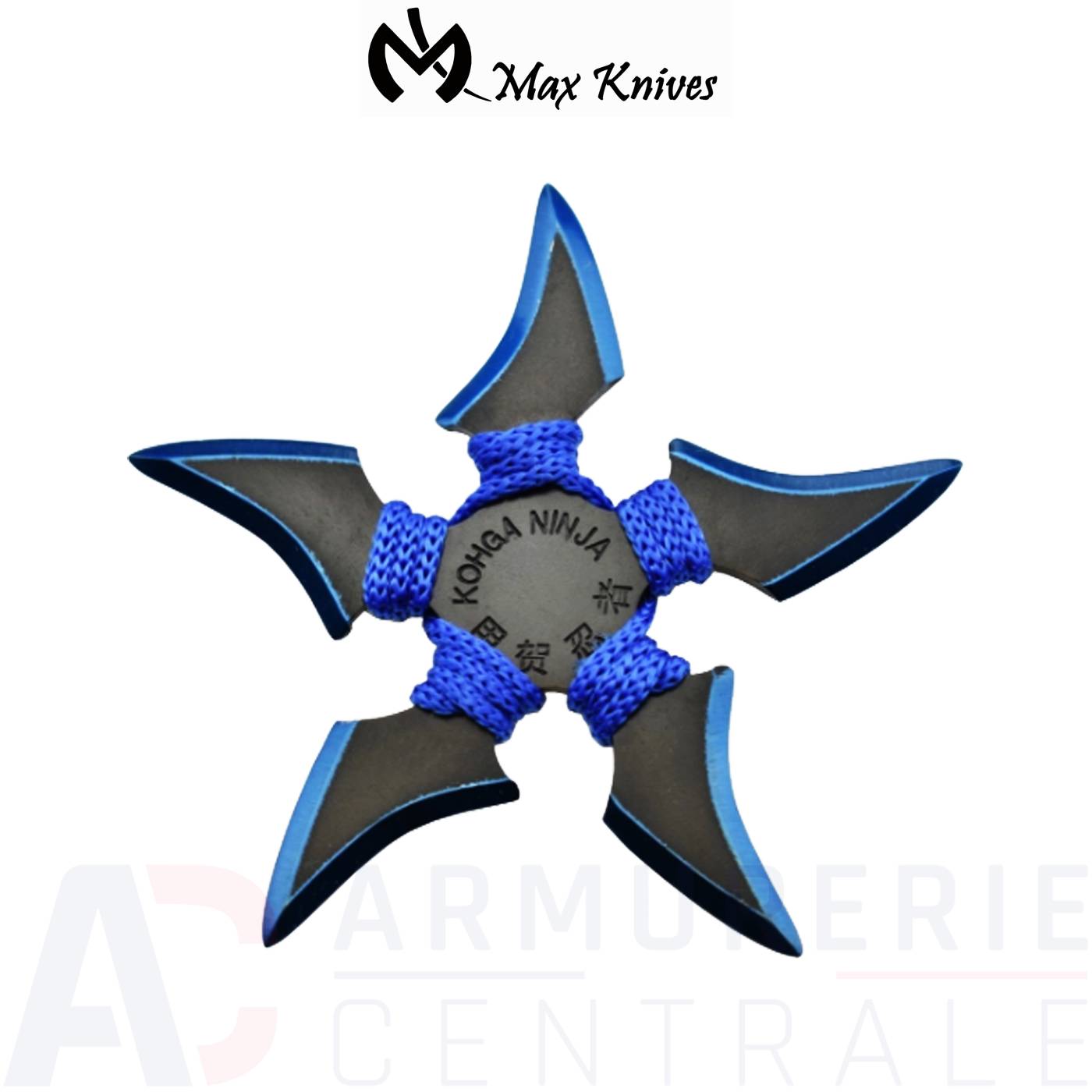 Etoile de Ninja Max Knives NS135 Titane Bleu