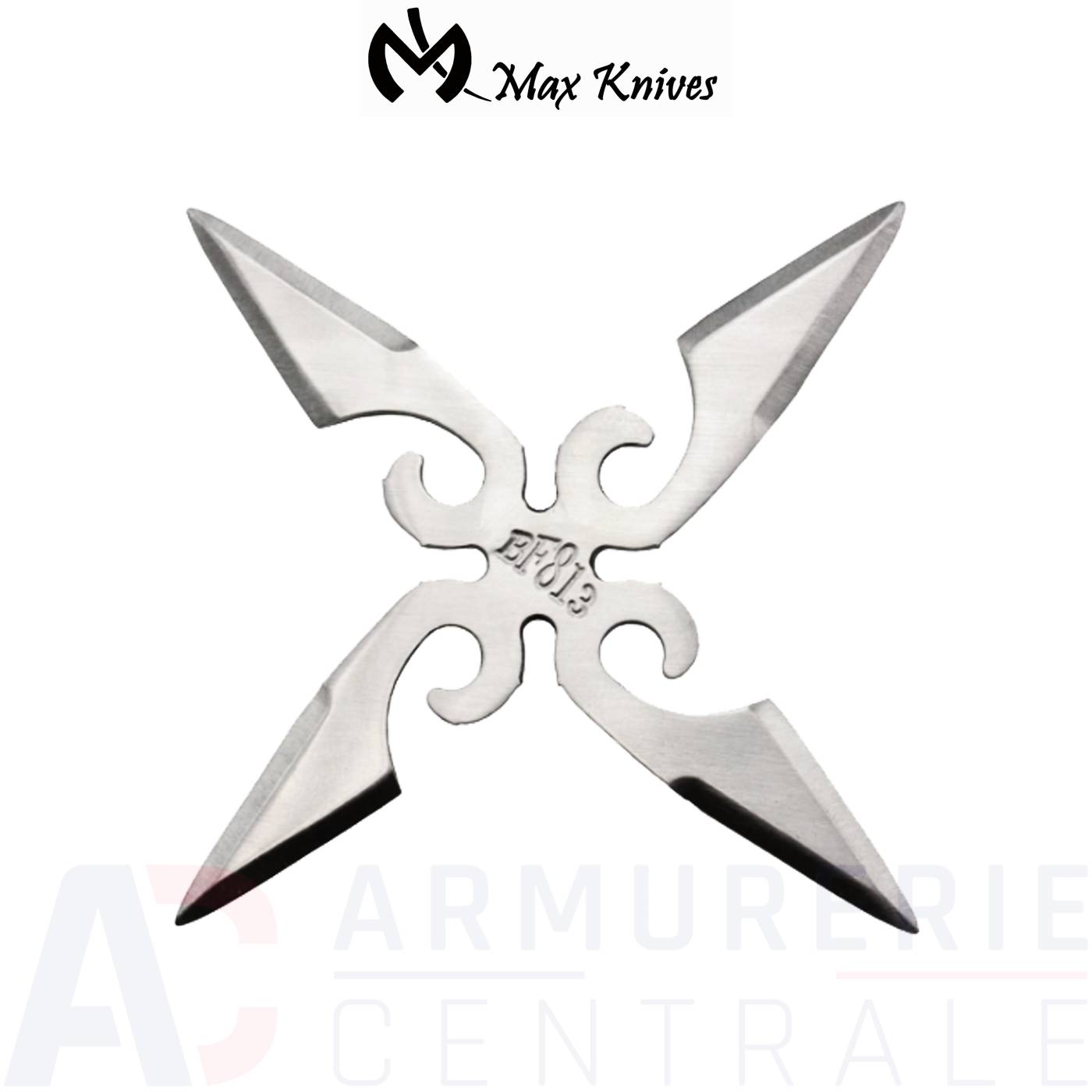 Etoile Ninja Shuriken Max Knives NS143 4 branches Silver Etoile Ninja Shuriken Max Knives NS143 4 branches Silver