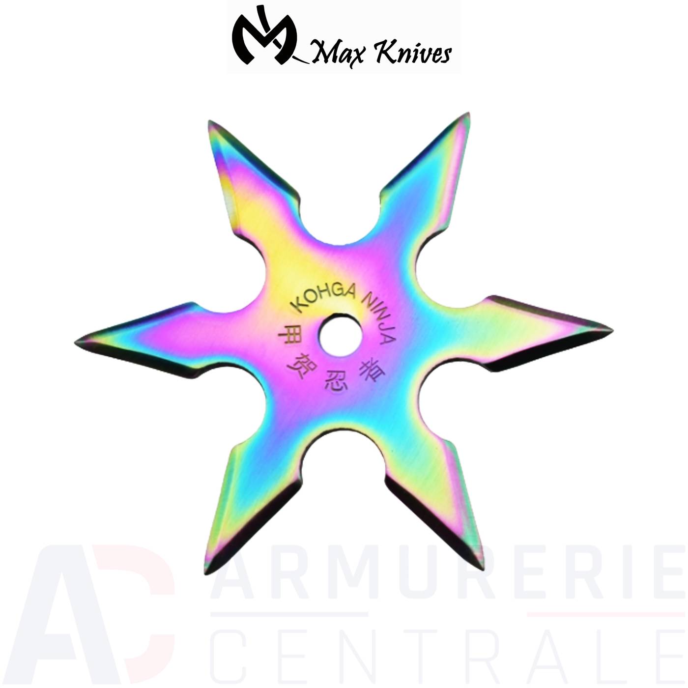Etoile de ninja Max Knives NS138 6 branches titane Etoile de ninja Max Knives NS138 6 branches titane