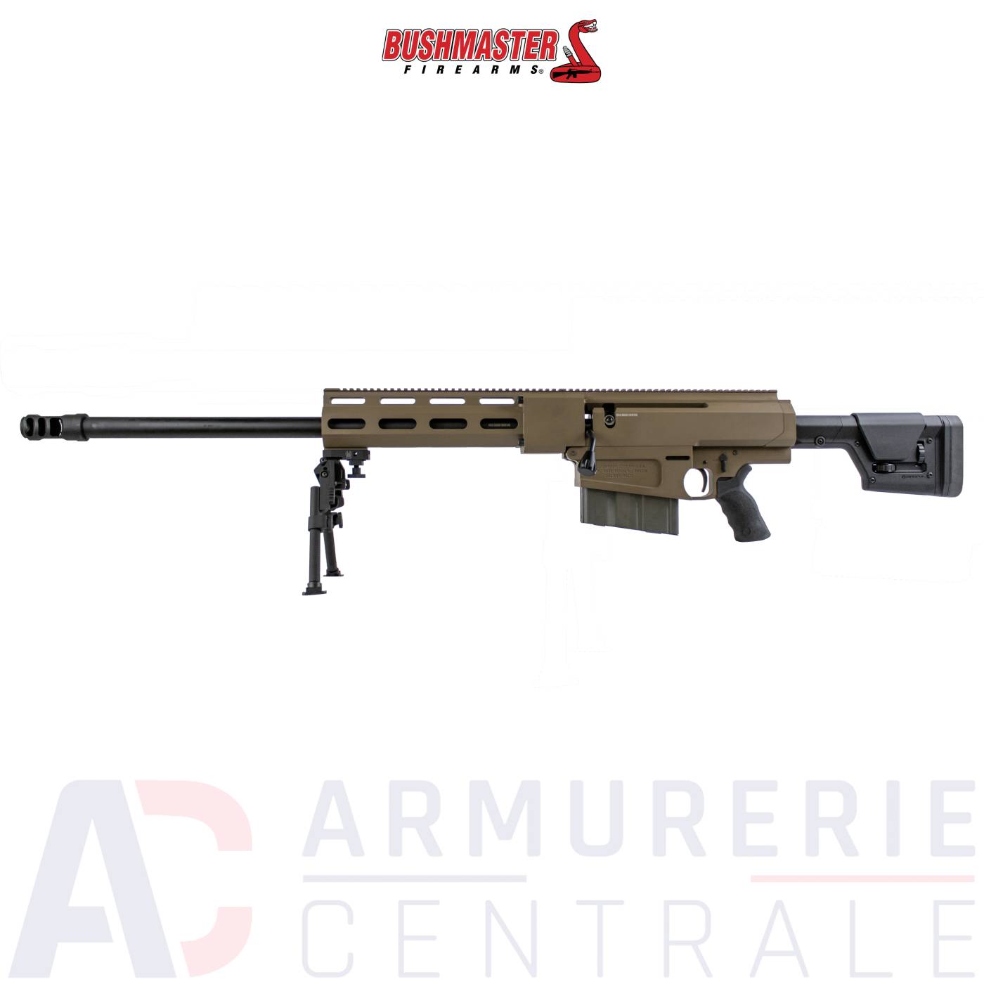 Fusil de précision Bushmaster BA50 FDE - 12,7x99mm (calibre 50) Fusil de précision Bushmaster BA50 FDE - 12,7x99mm (calibre 50)