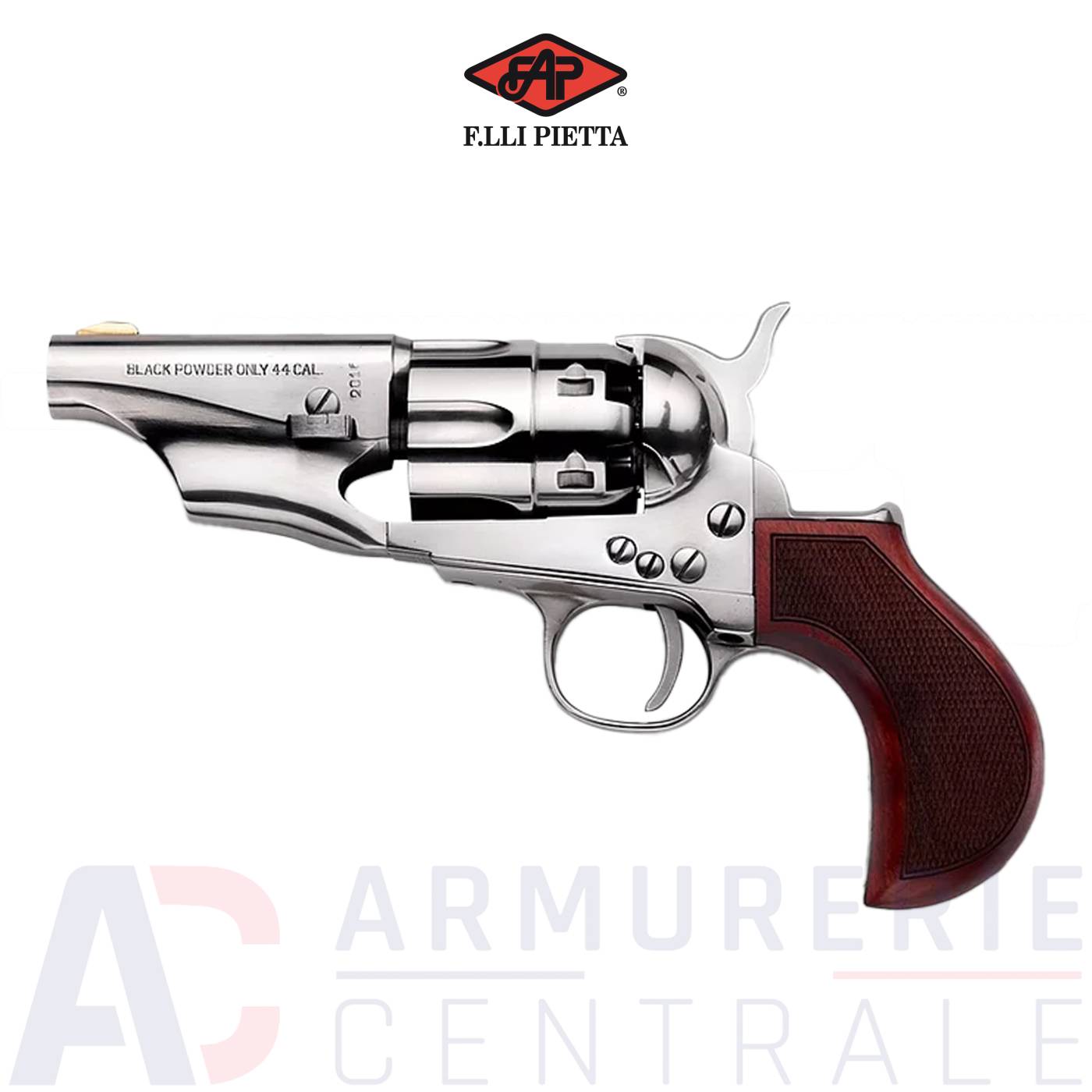 Revolver Pietta 1862 Pocket Police Acier Old Silver - 44PN Revolver Pietta 1862 Pocket Police Acier Old Silver - 44PN