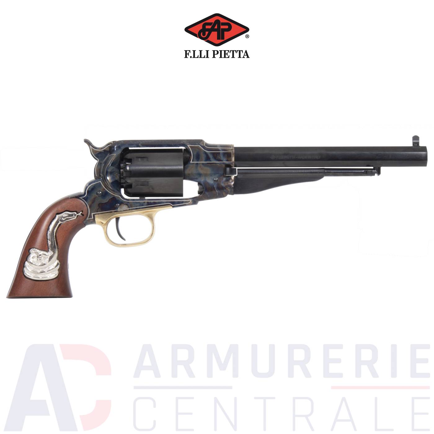 Pietta 1858 Navy Army Color Case Snake - 44PN Pietta 1858 Navy Army Color Case Snake - 44PN